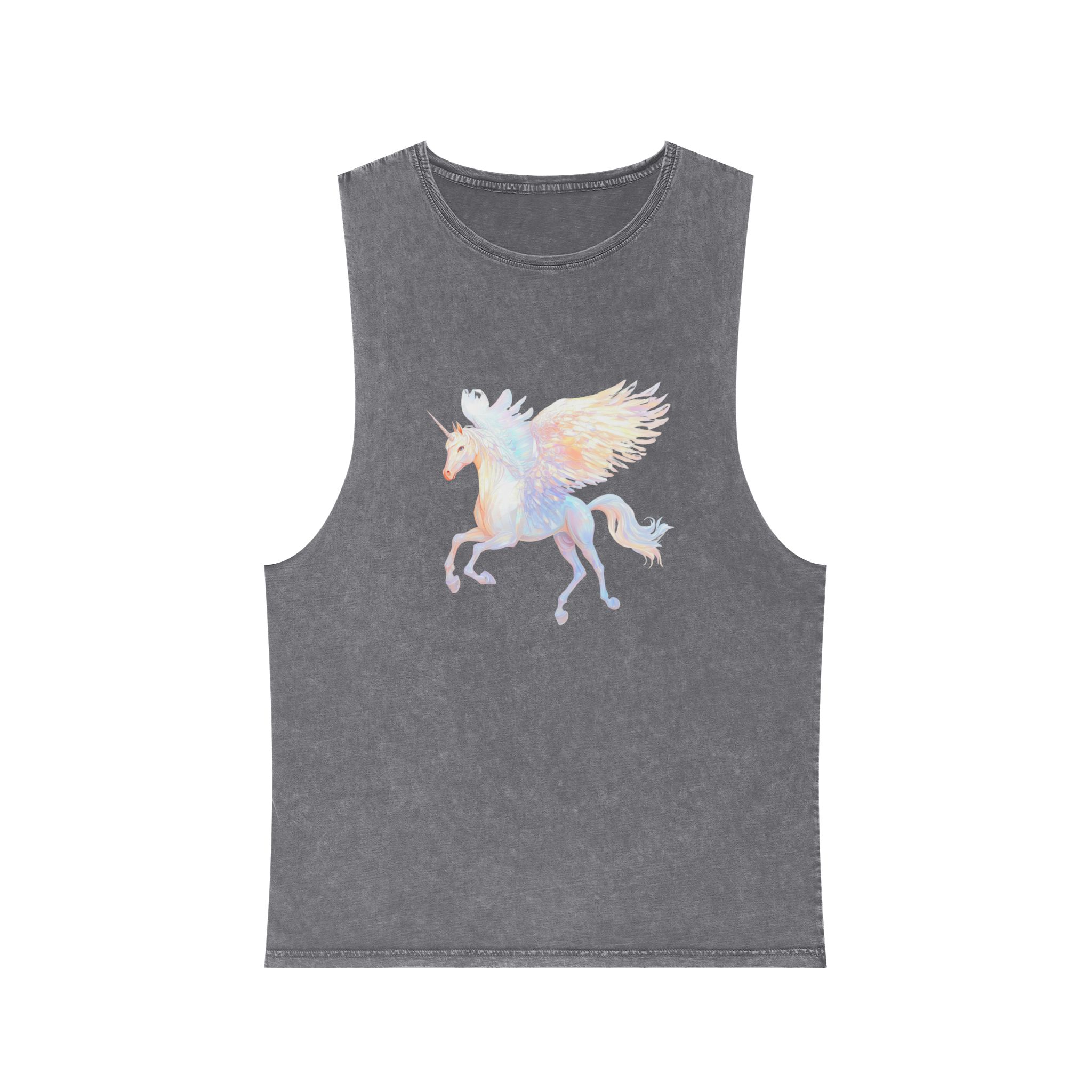 Png Pegasus Art Illustration Animal Unisex Stonewash Tank Top - Image 9
