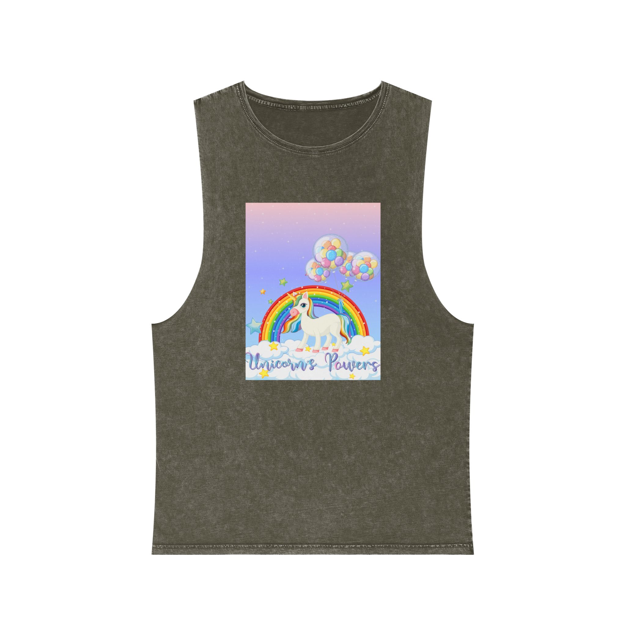 Unicorn V466 Unisex Stonewash Tank Top - Image 5