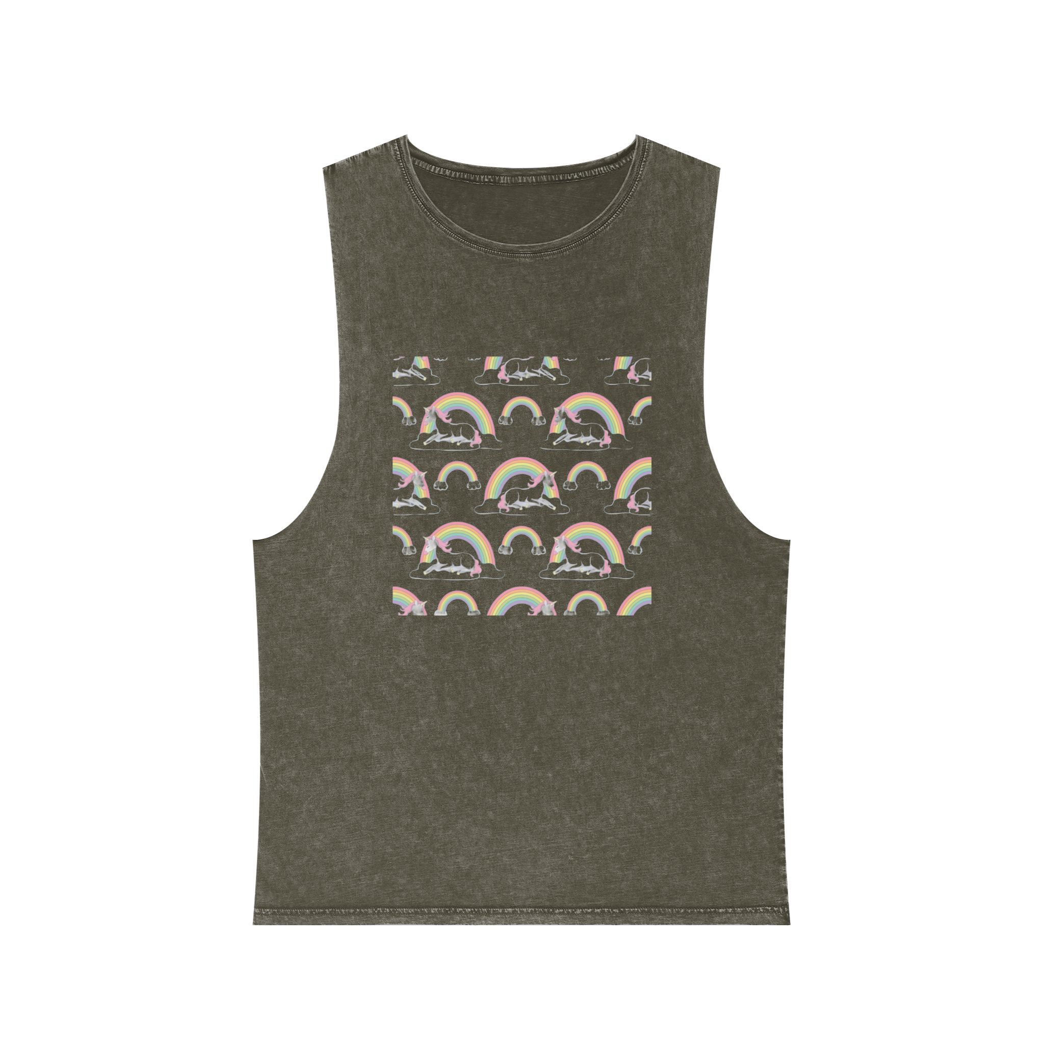 Unicorn V538 Unisex Stonewash Tank Top - Image 5