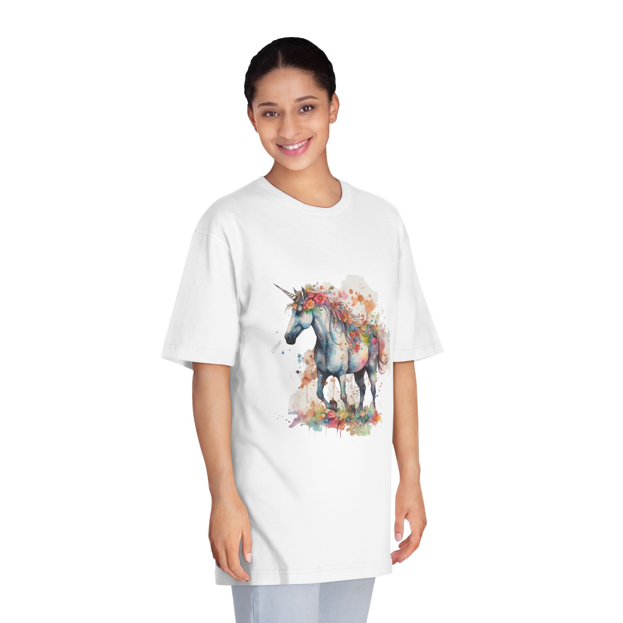 Unicorns 168 Unisex Classic Crewneck T Shirt - Image 3