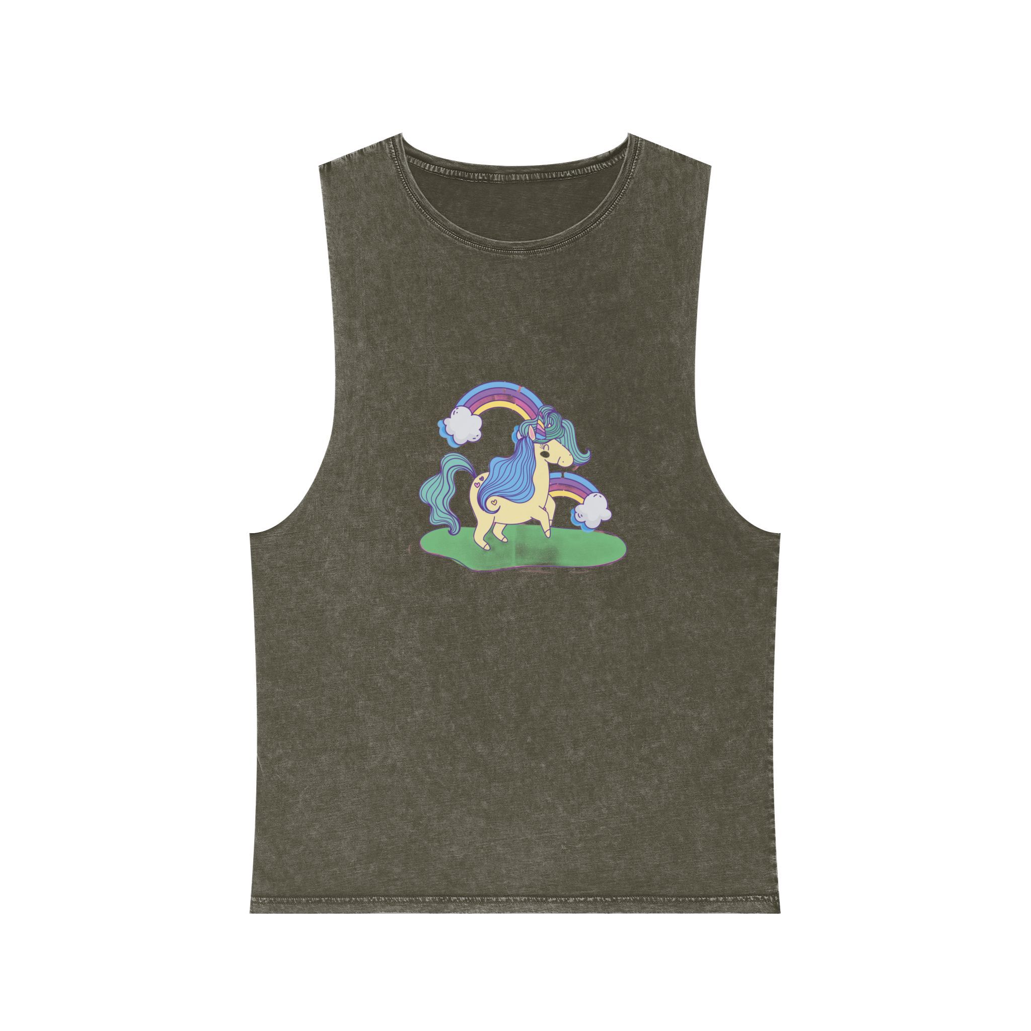 Unicorn V382 Unisex Stonewash Tank Top - Image 5