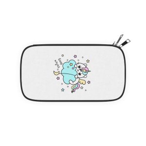 Cute Unicorn Cat Cloud Good Night Illustration Passport Wallet