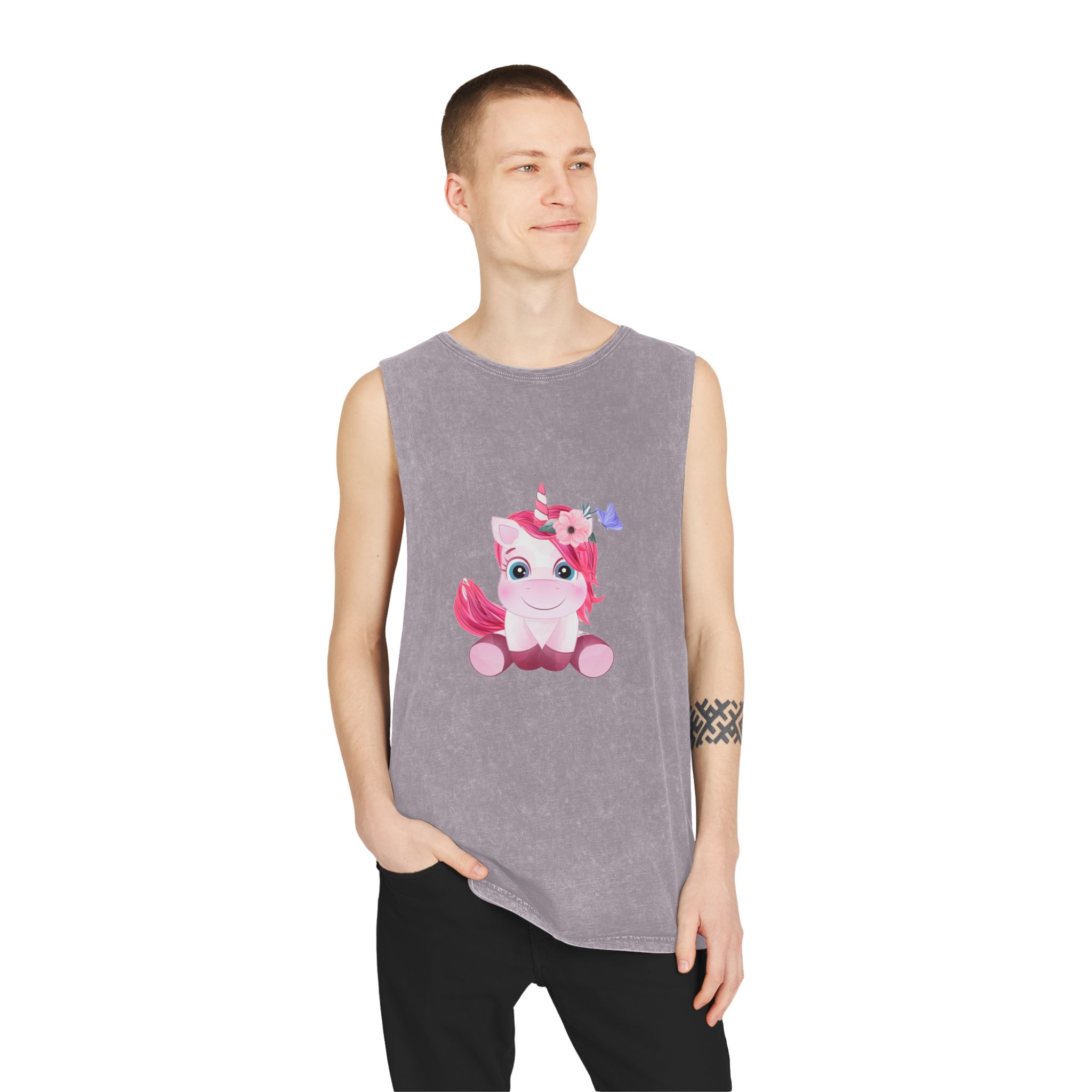 Unicorn V424 Unisex Stonewash Tank Top - Image 19