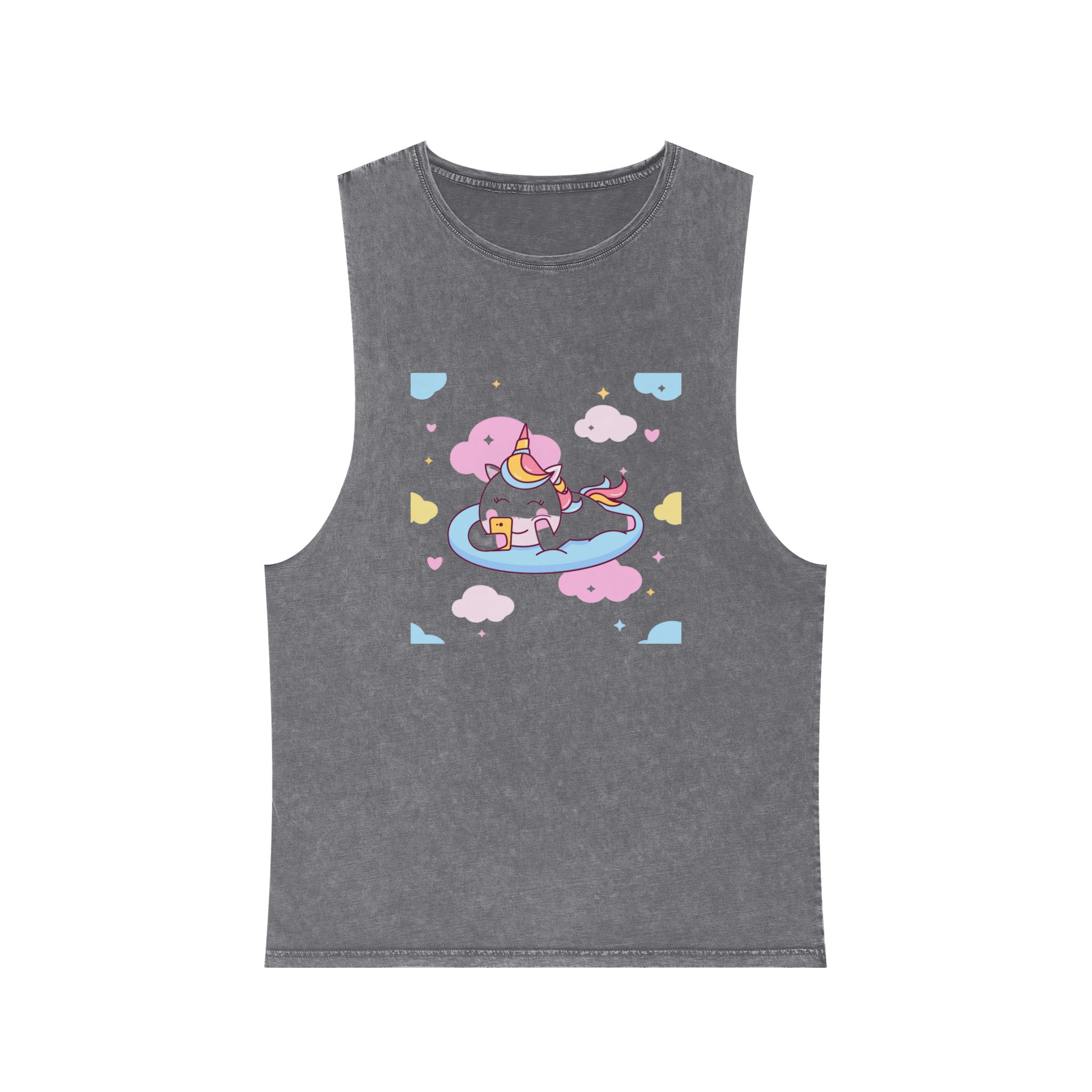 Unicorn V366 Unisex Stonewash Tank Top - Image 9