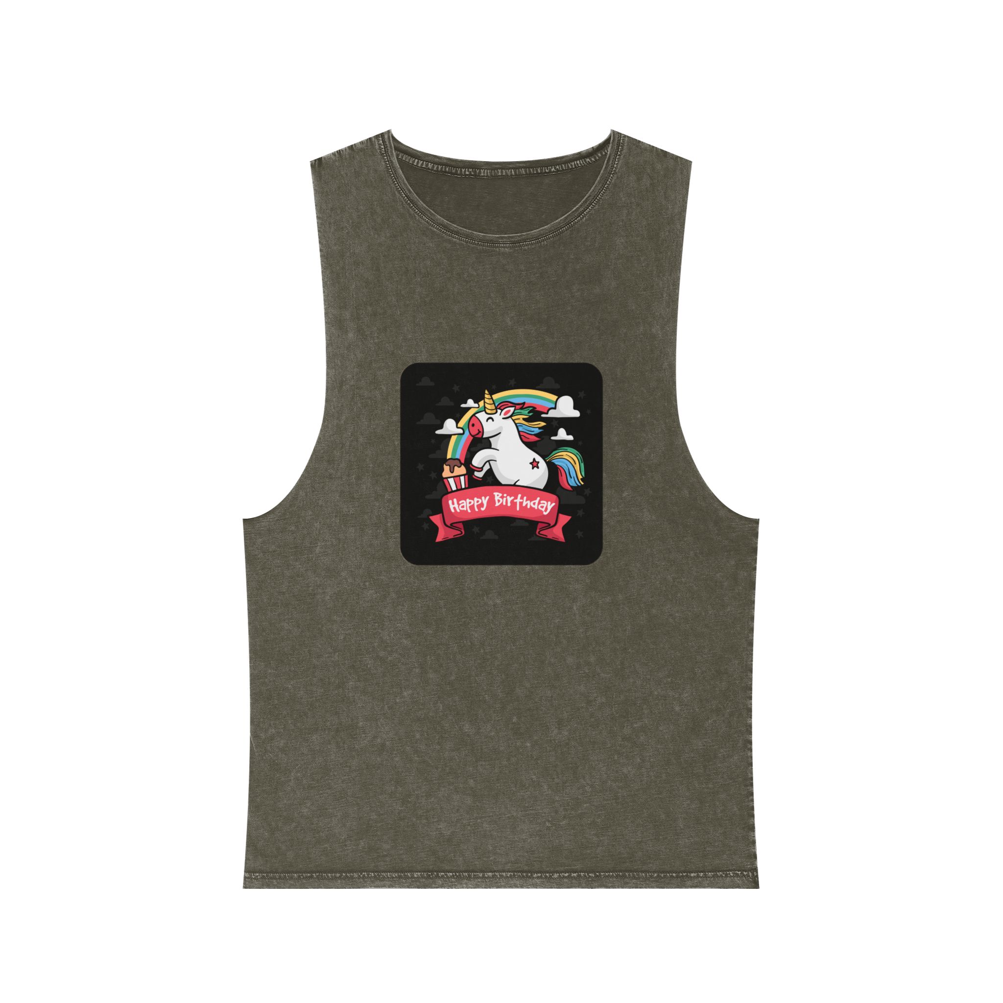 Unicorn V102 Unisex Stonewash Tank Top - Image 5