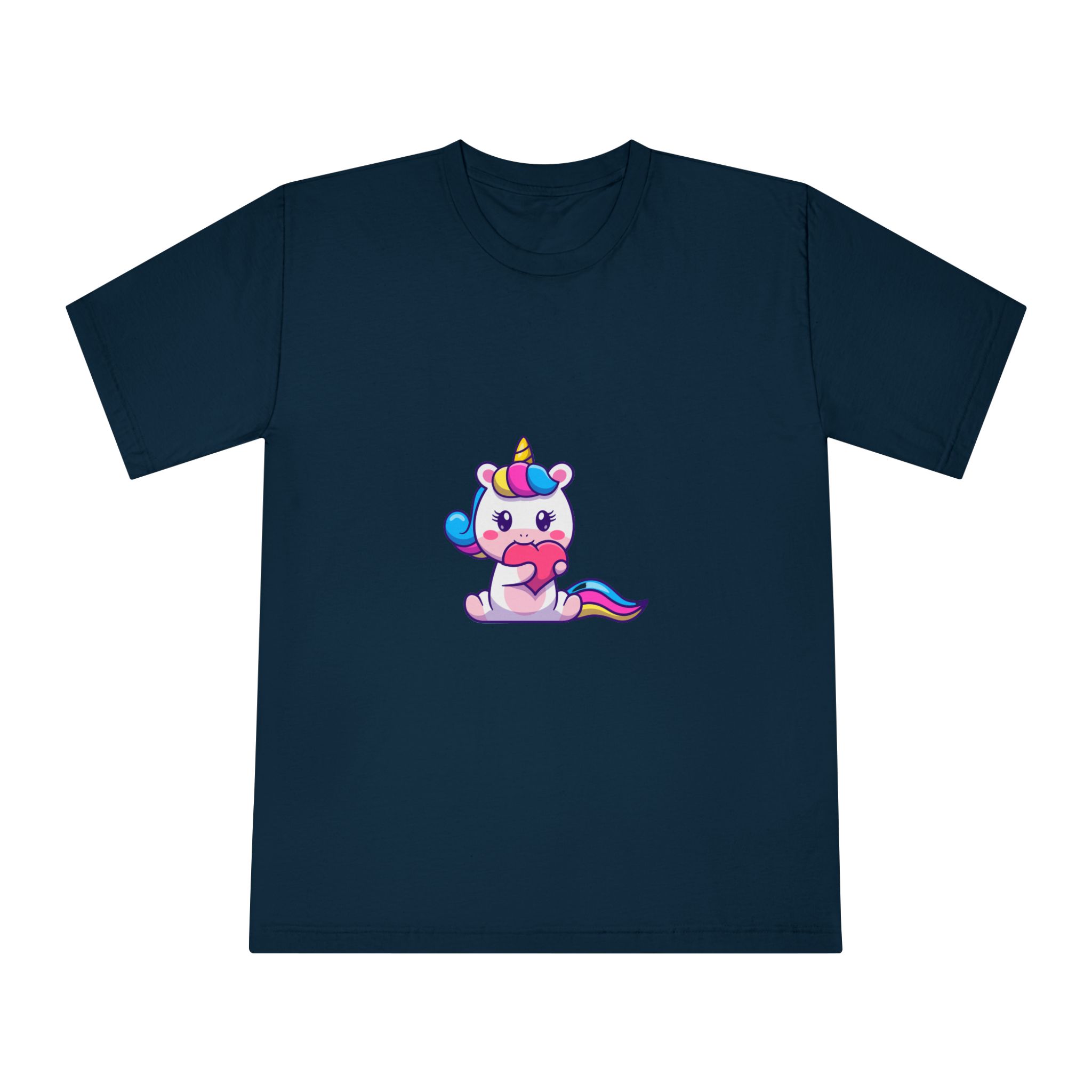 Cute Unicorn Heart Unisex Classic Crewneck T Shirt - Image 17