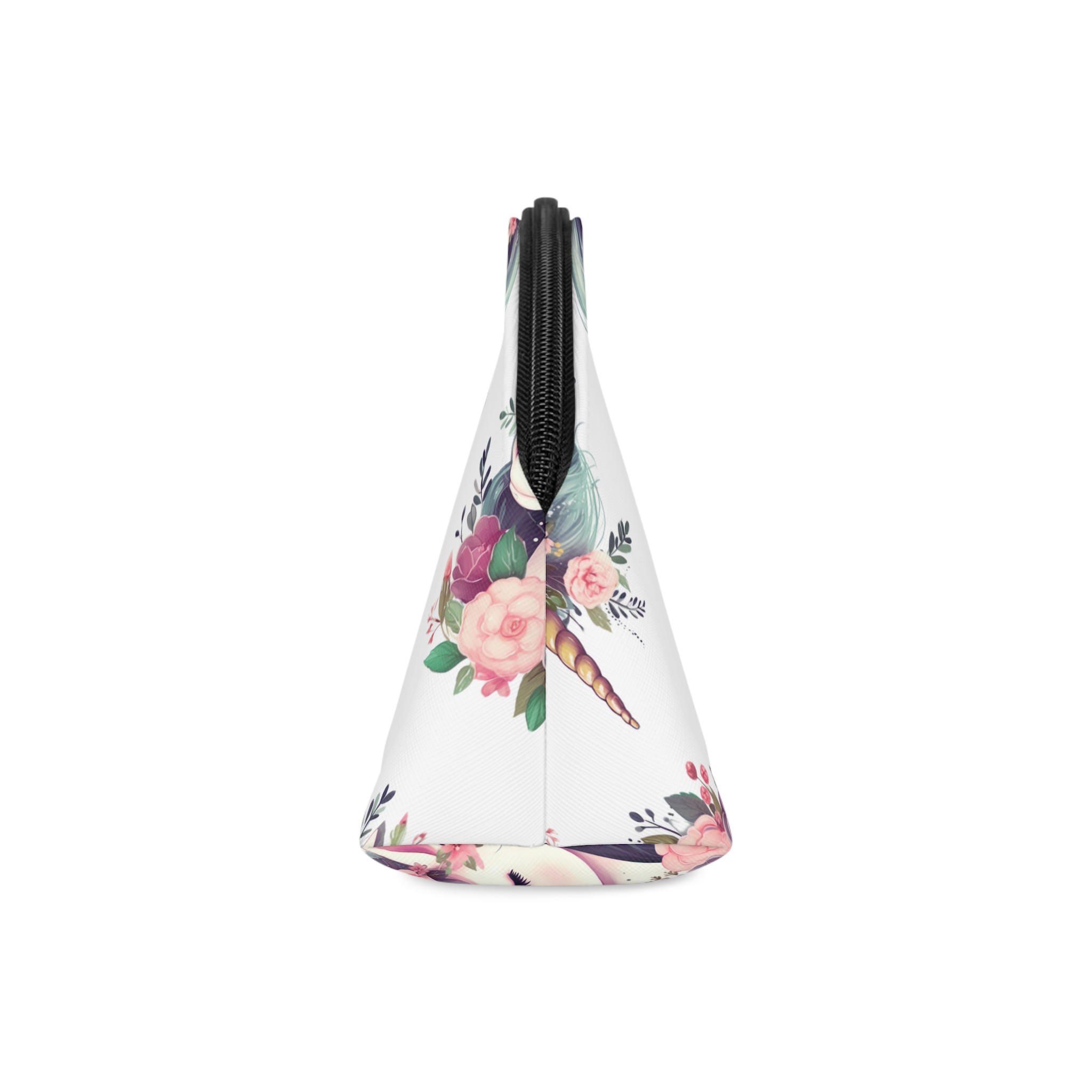 Unicorn With Floral Crown Its Head Makeup Bag - Image 4