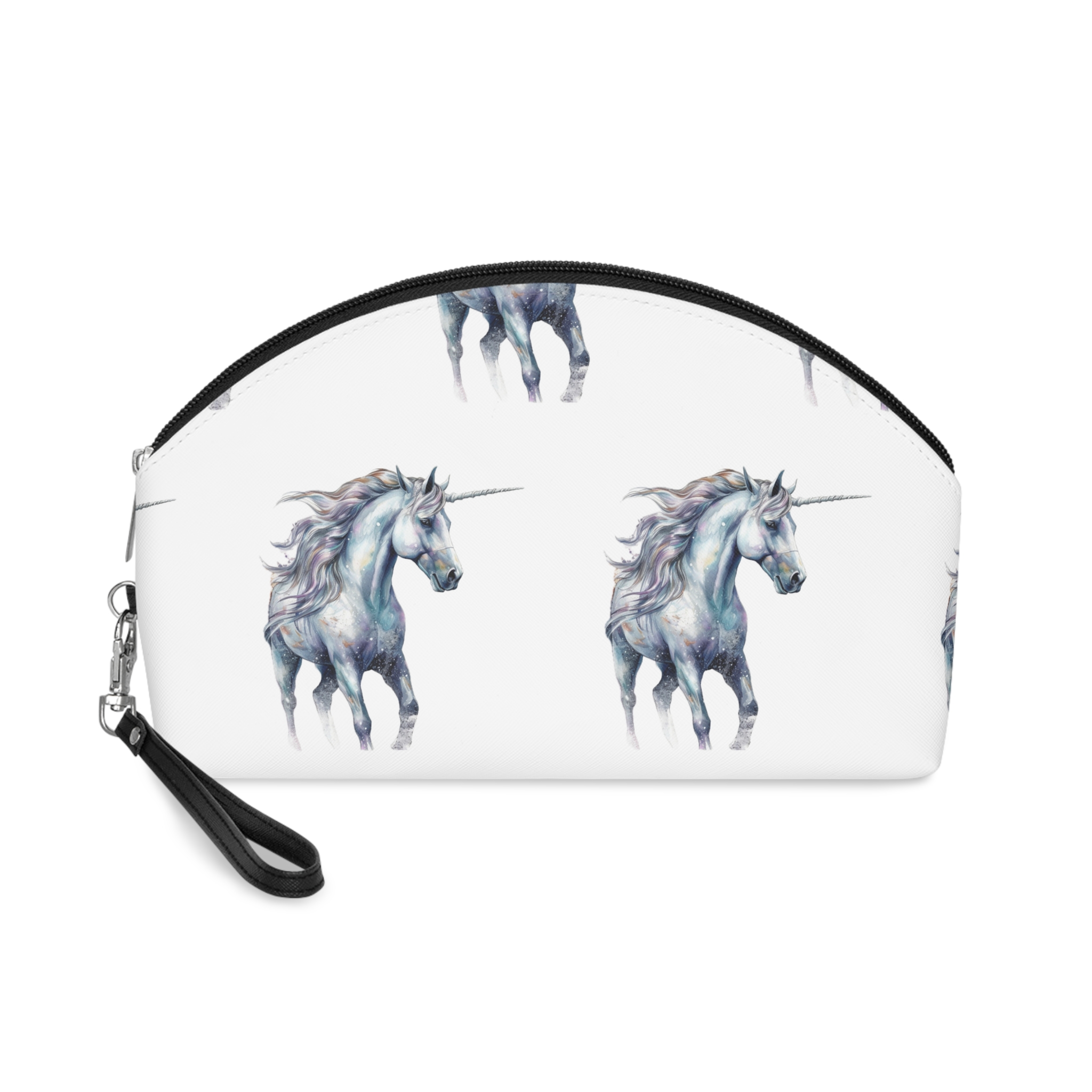 Painting Unicorn With Long Mane Long Mane Generative Ai Makeup Bag