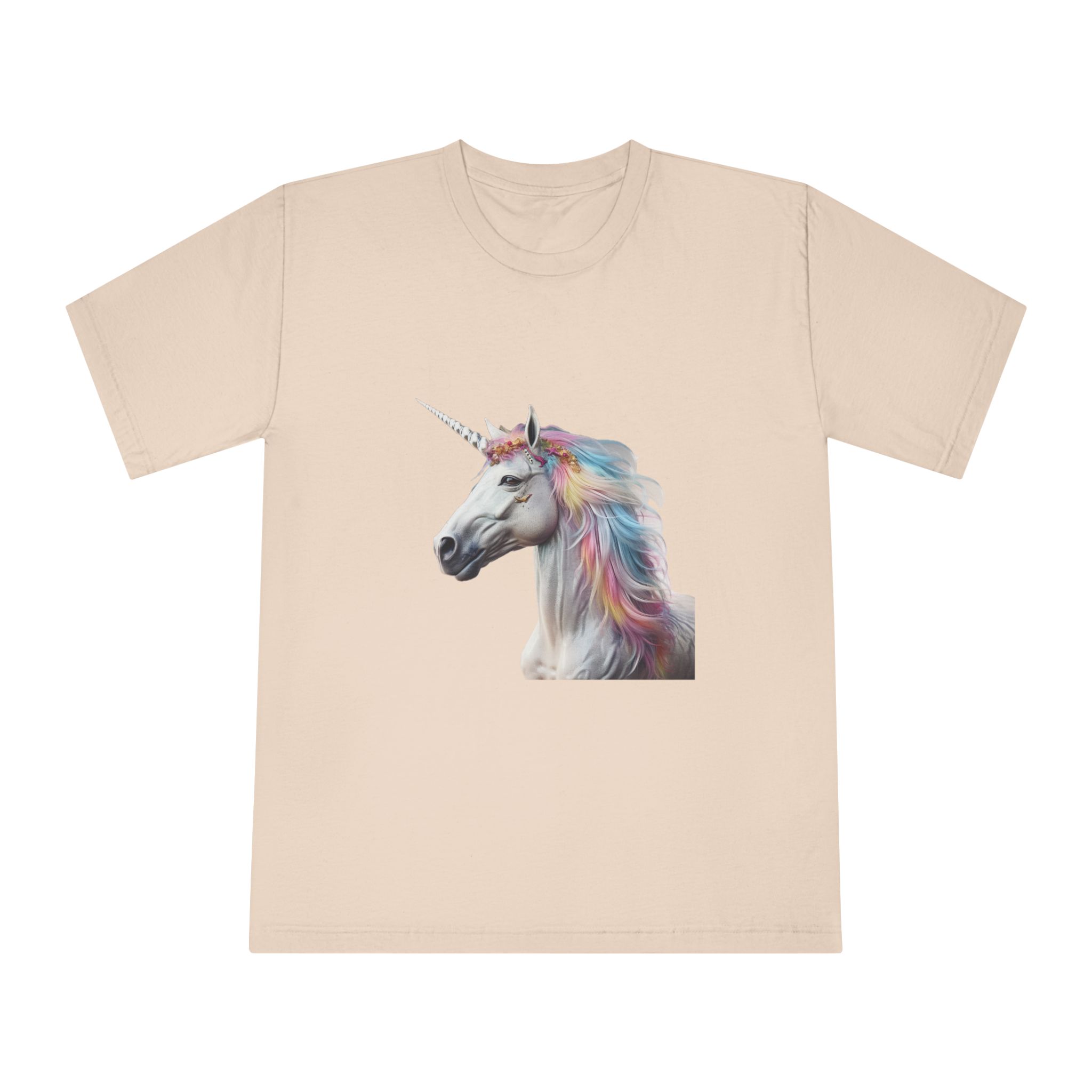 Colorful 3d Mythical Unicorn (3) Unisex Classic Crewneck T Shirt - Image 9