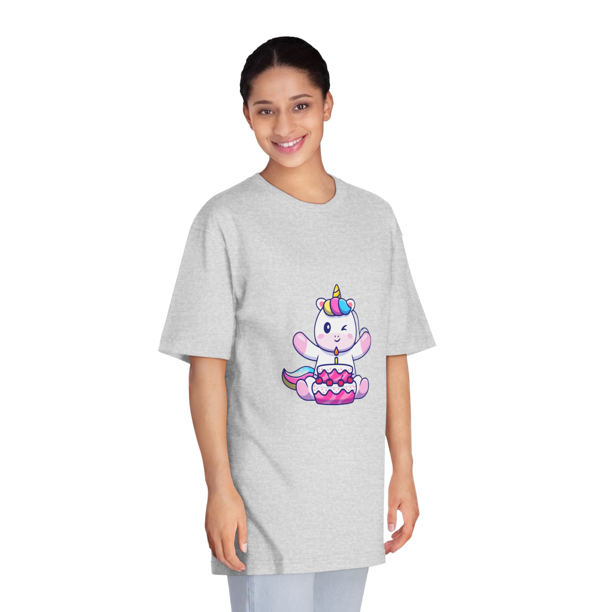 Cute Unicorn Birthday Unisex Classic Crewneck T Shirt - Image 15