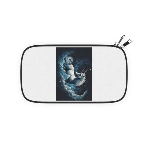 Fantastic Starry Sky With Fluffy Clouds Magical Unicorn Passport Wallet