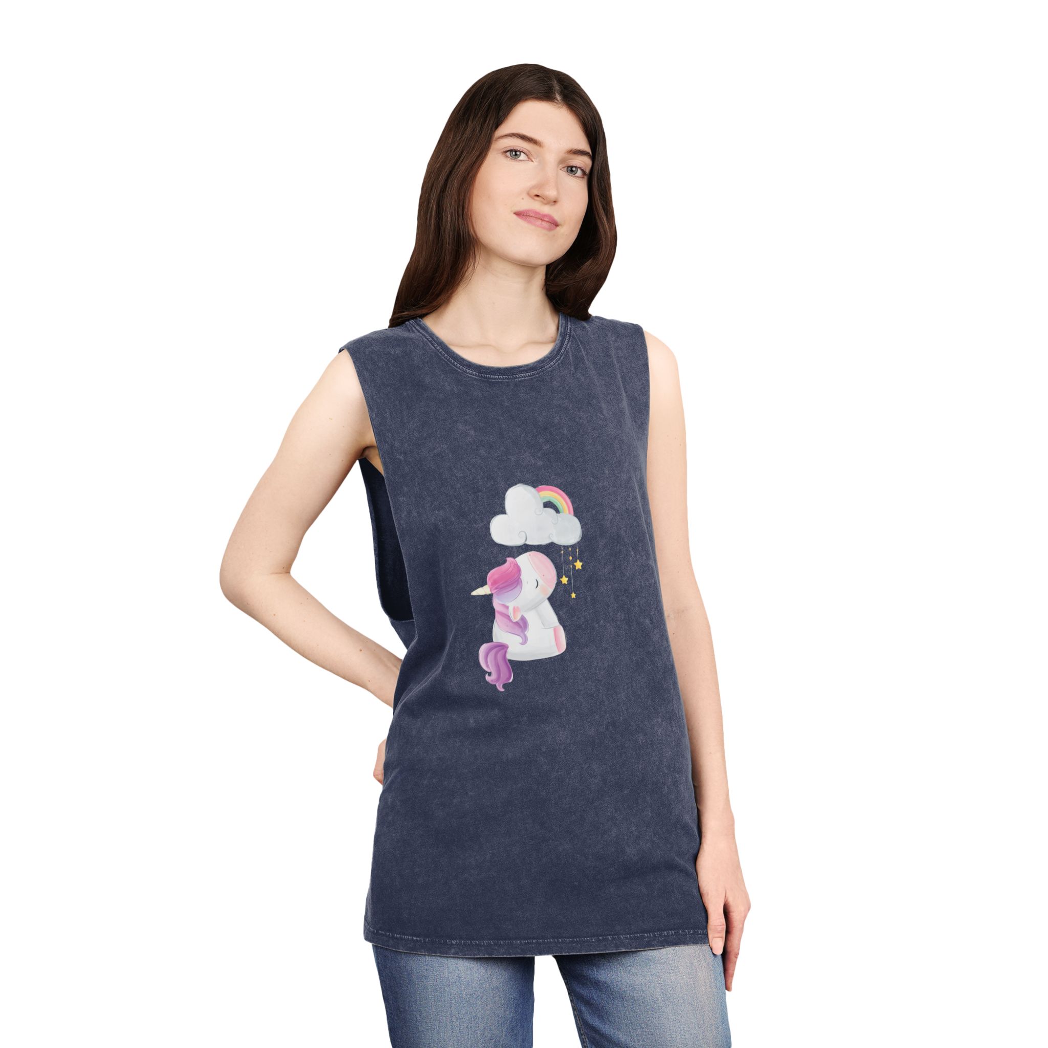 Unicorn V401 Unisex Stonewash Tank Top - Image 16