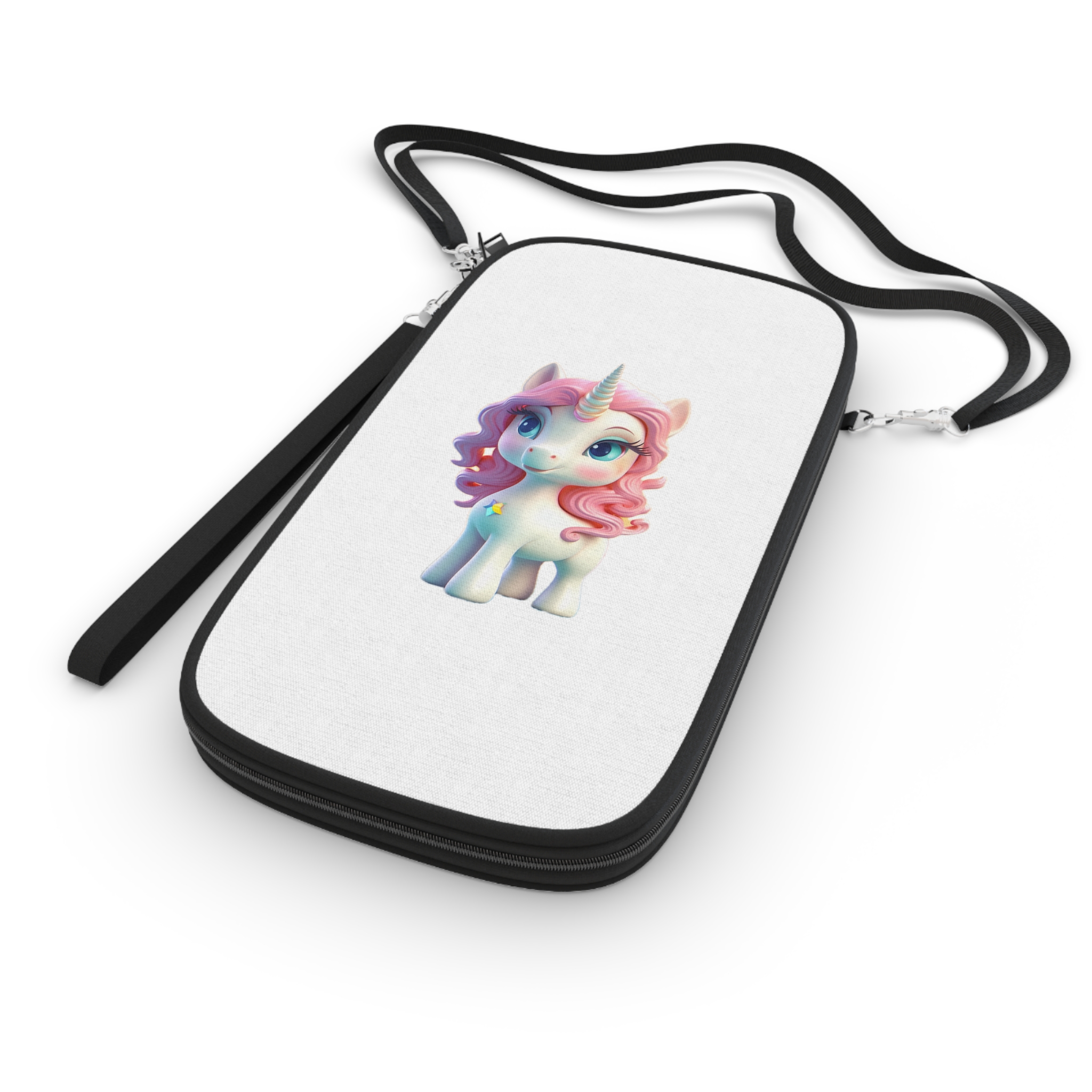 Colorful Cartoon Animated 3d Unicorn Children (14) Passport Wallet - Image 3