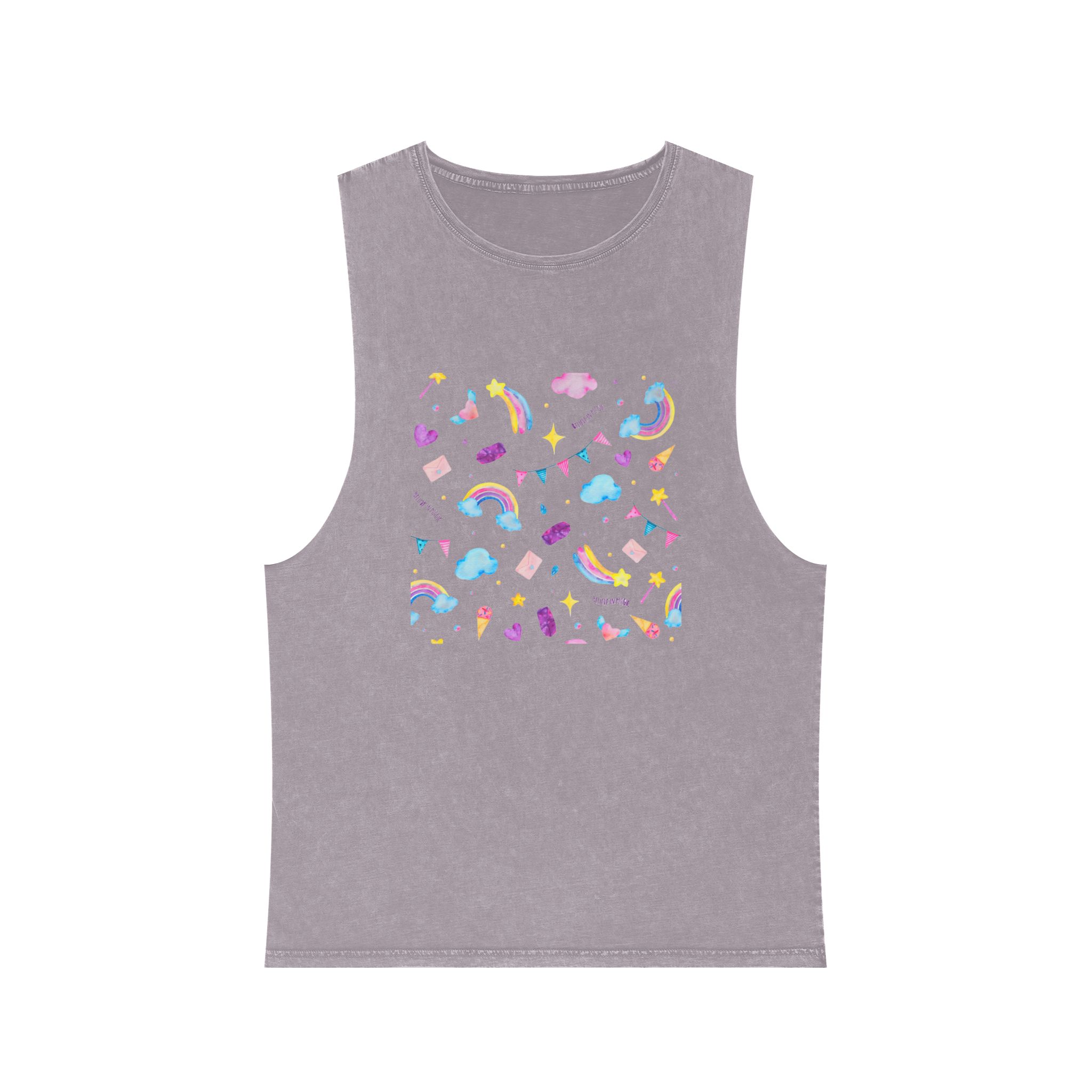 Unicorn V363 Unisex Stonewash Tank Top - Image 17