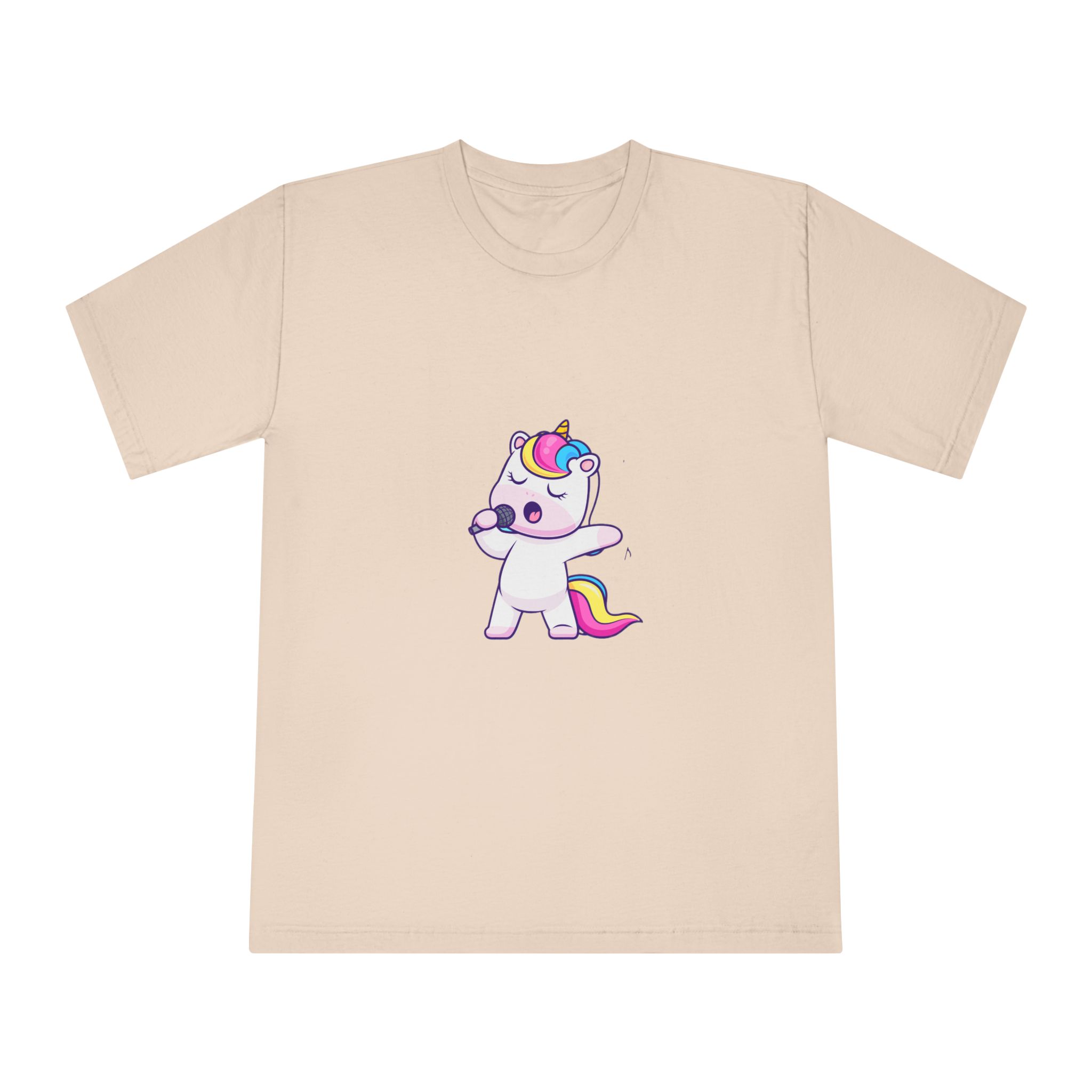 Cute Unicorn Singing Unisex Classic Crewneck T Shirt - Image 9