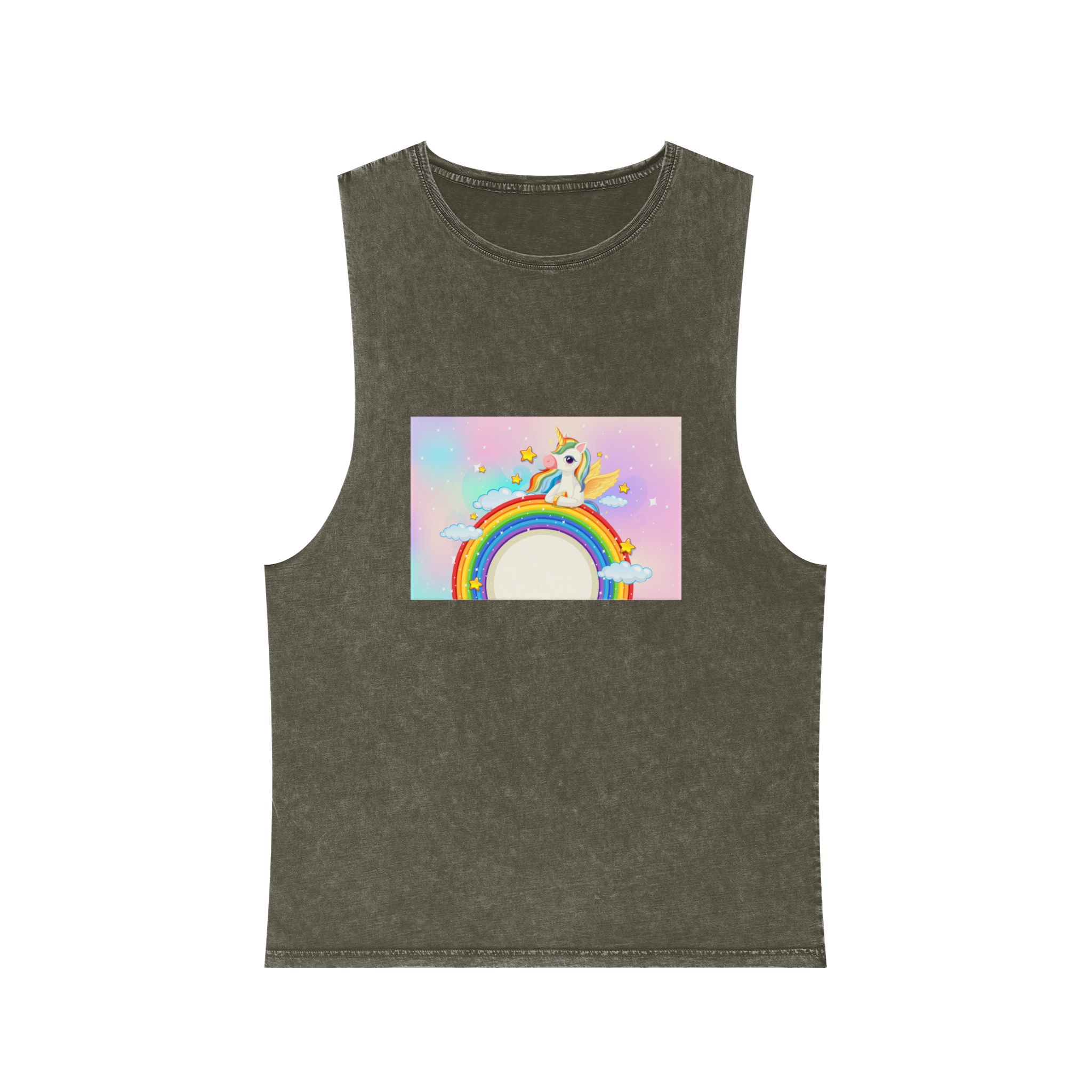 Unicorn V467 Unisex Stonewash Tank Top - Image 5