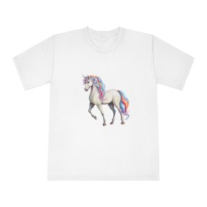 Fantasy Unicorn Isolated White Background (1) Unisex Classic Crewneck T Shirt