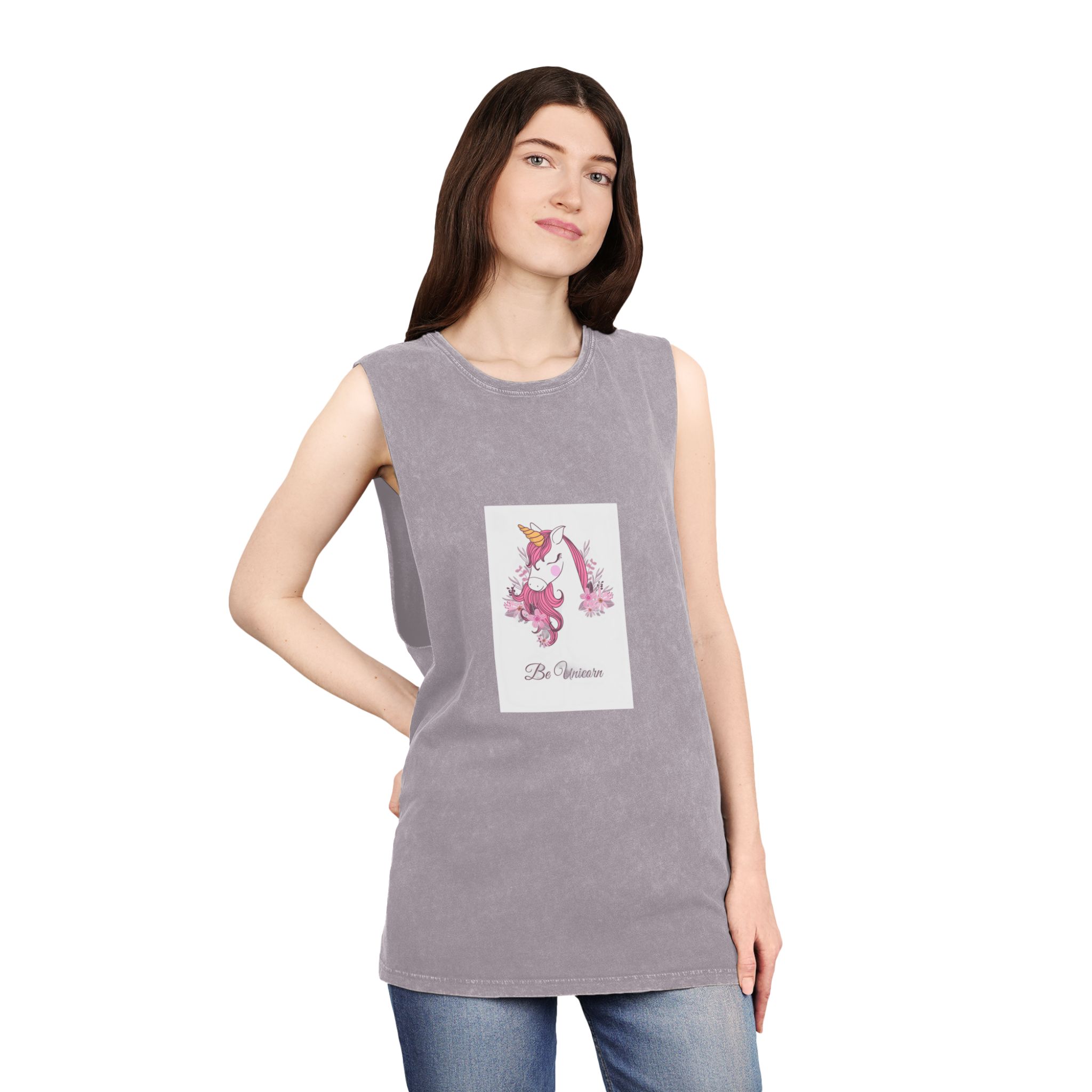 Unicorn V509 Unisex Stonewash Tank Top - Image 20
