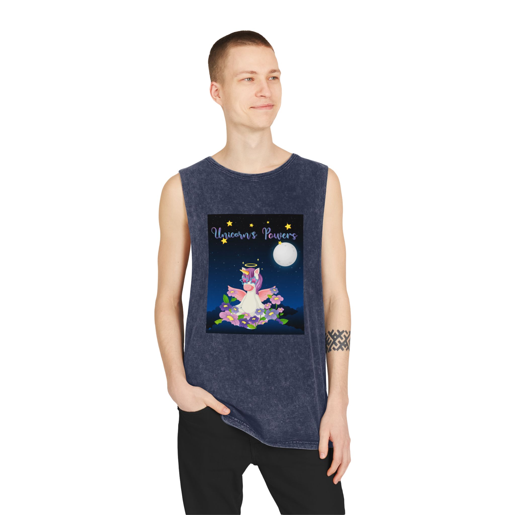 Unicorn V468 Unisex Stonewash Tank Top - Image 15