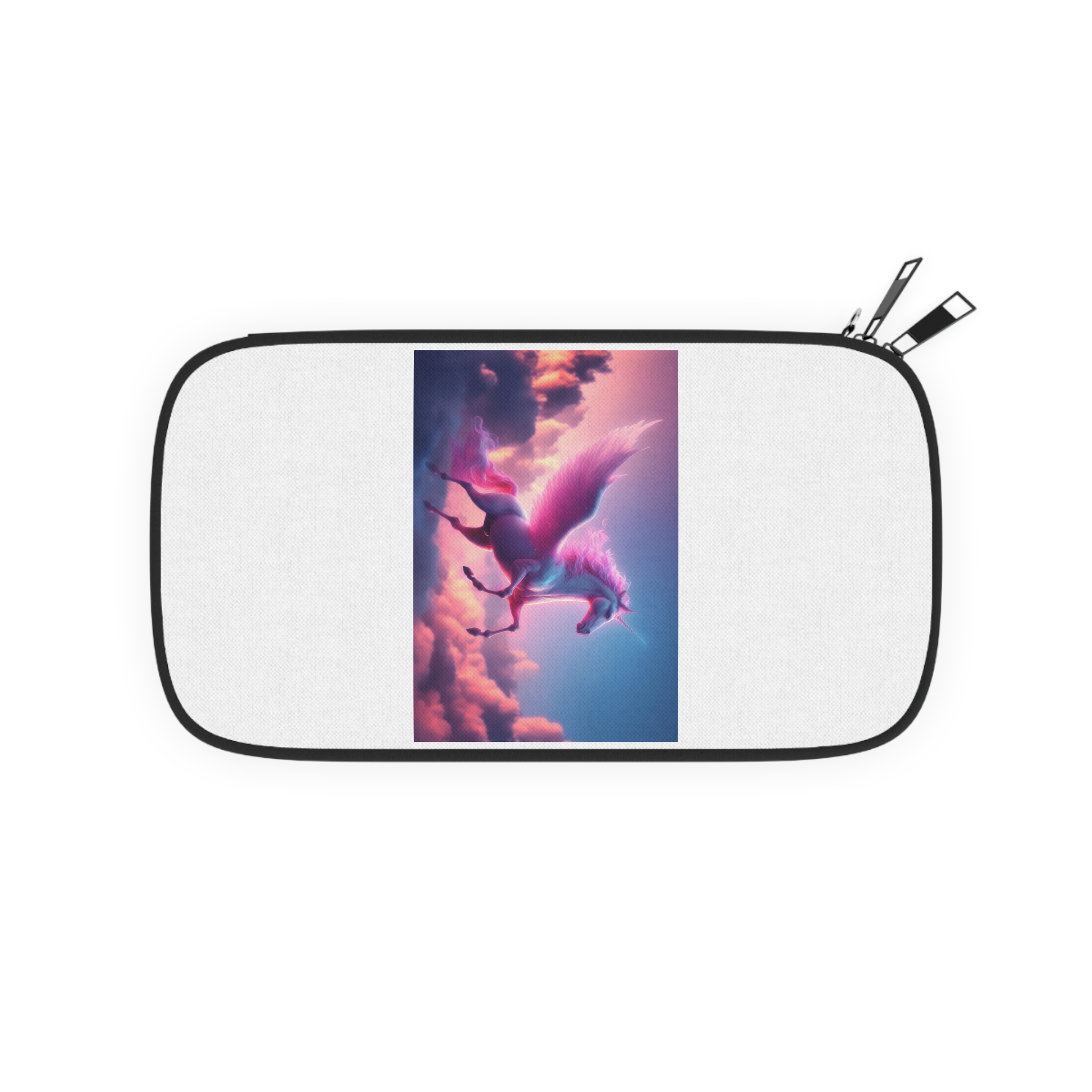Magical Pink Unicorn Background Sky With Pink Clouds (1) Passport Wallet