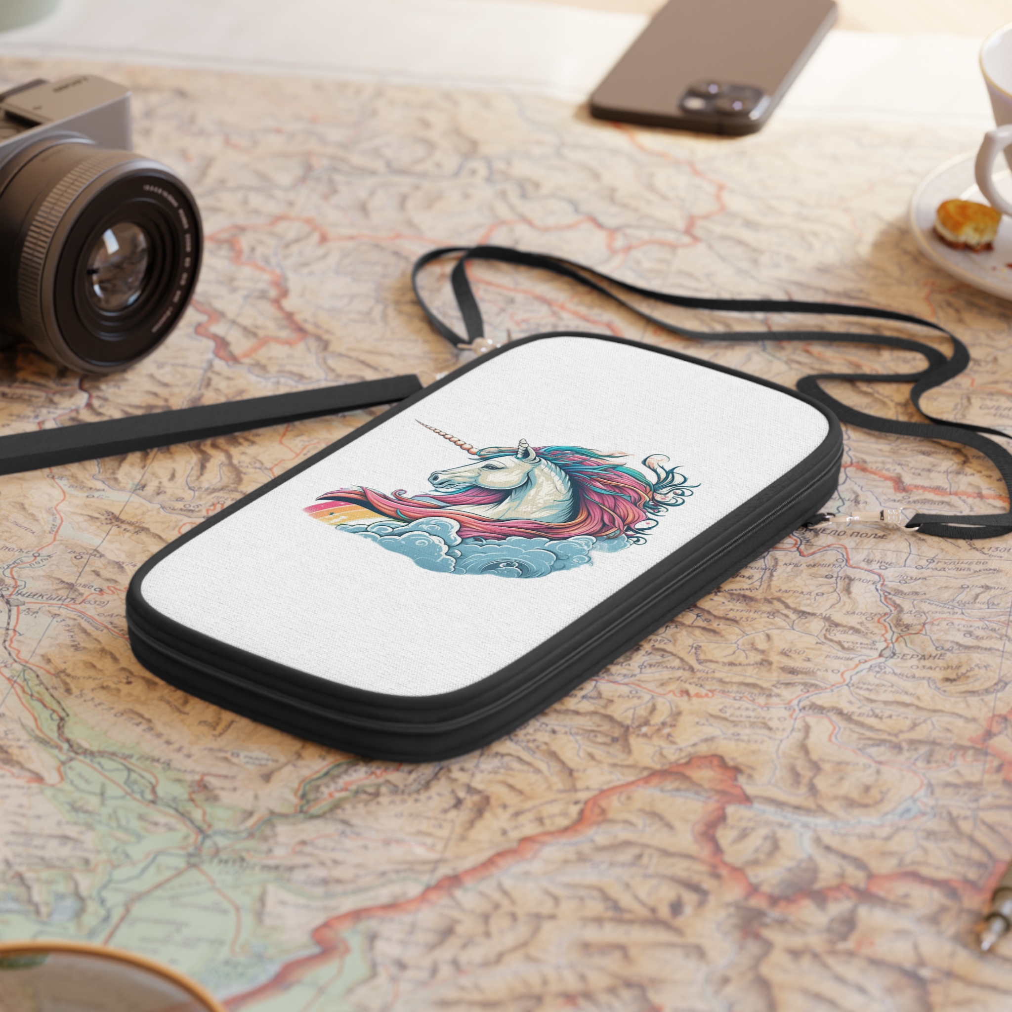 Colorful Unicorn Illustration Created With Ai Tools Passport Wallet - Image 4