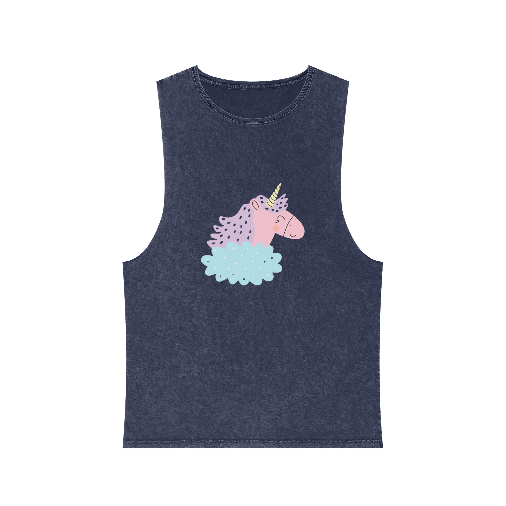 Sweetie Unicorn 184636 Unisex Stonewash Tank Top - Image 13