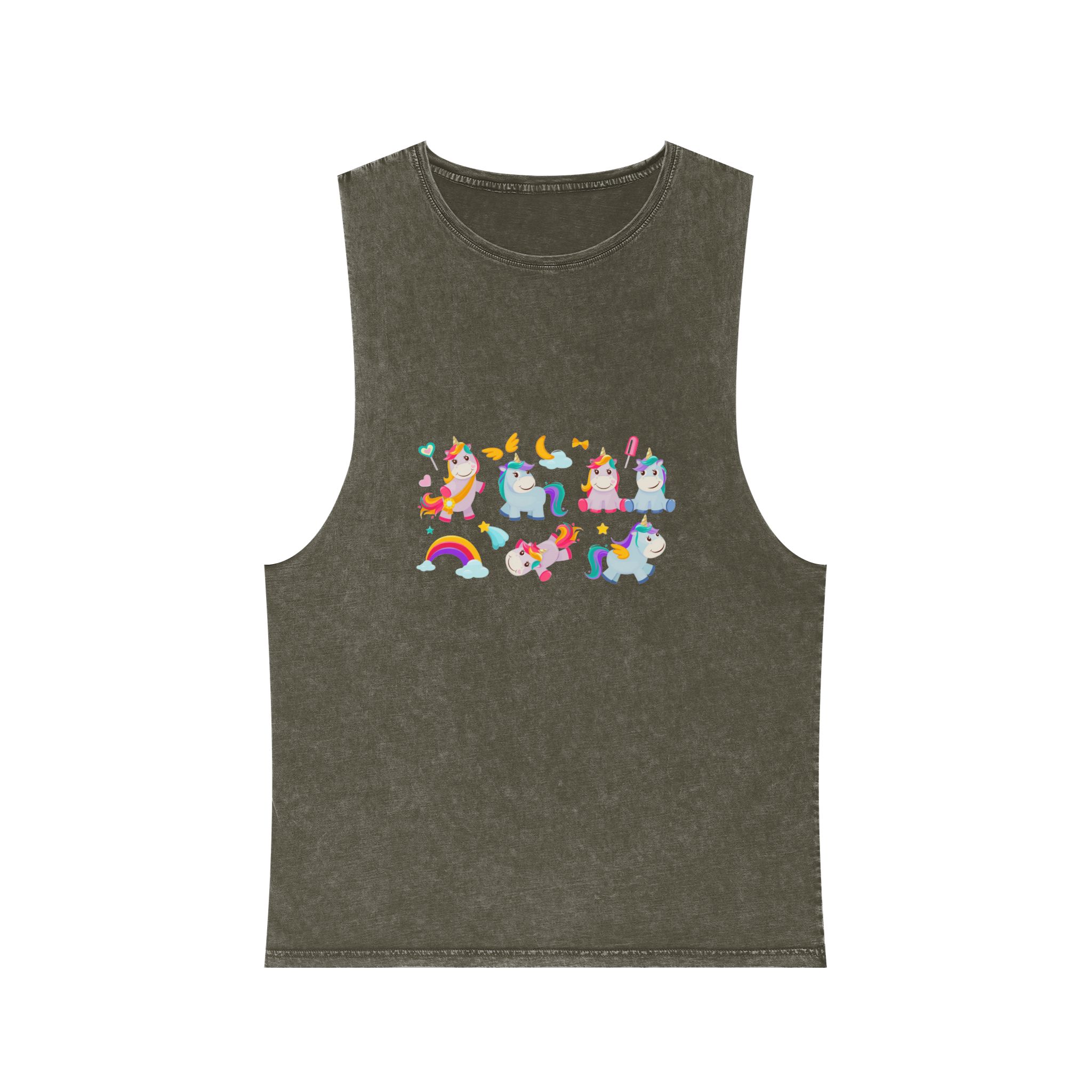 Unicorn V508 Unisex Stonewash Tank Top - Image 5