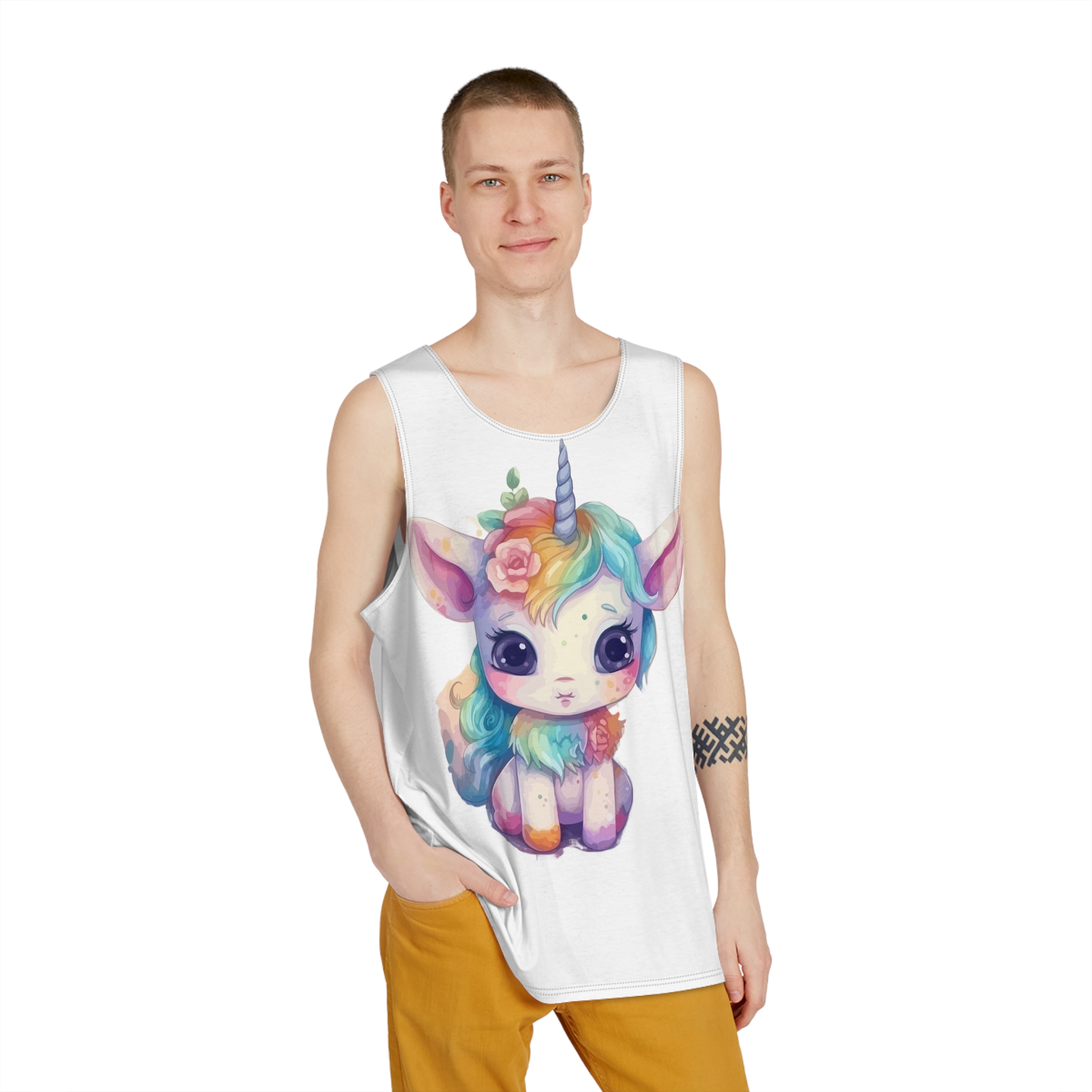 Unicorns 8 Mens Tank Aop - Image 3