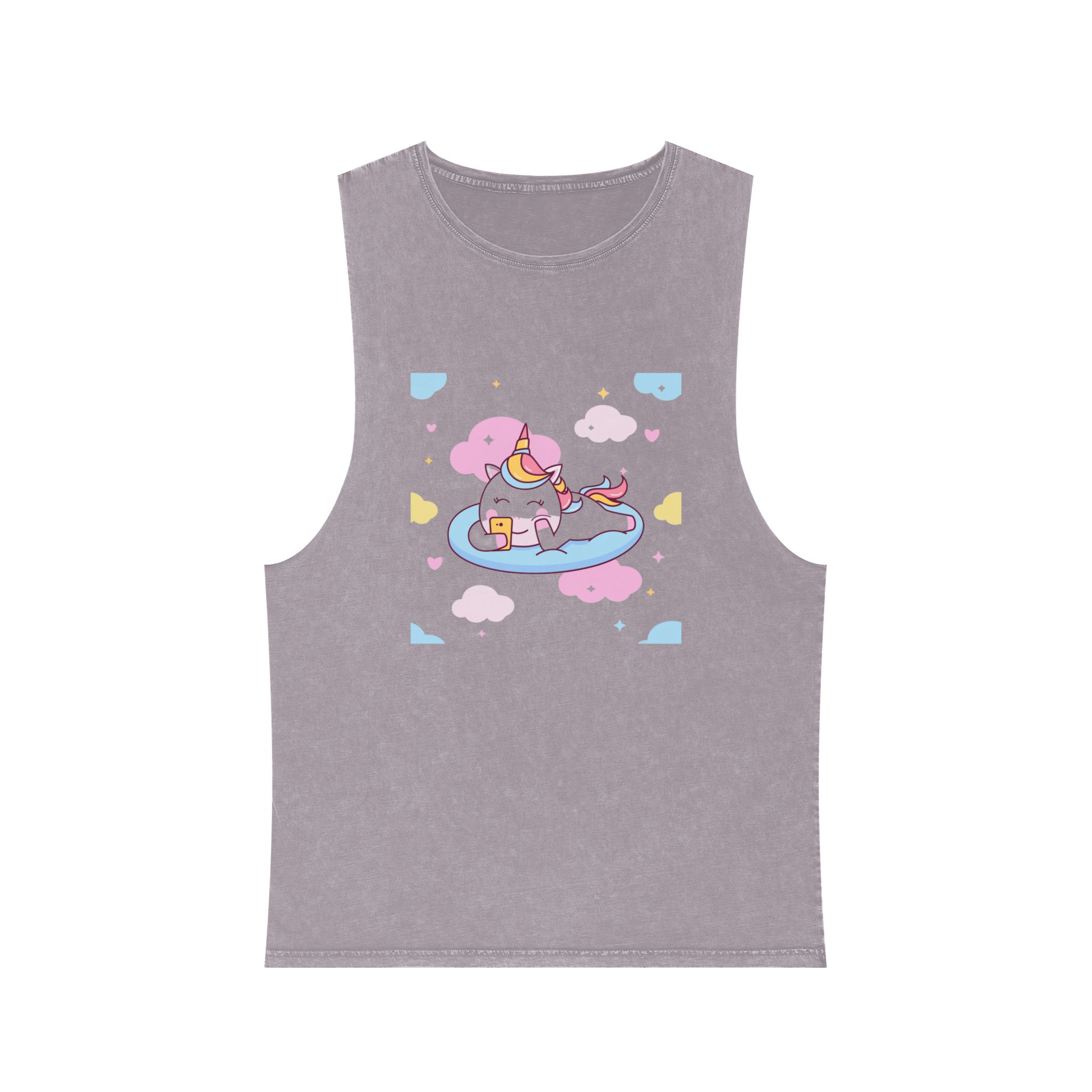 Unicorn V366 Unisex Stonewash Tank Top - Image 17