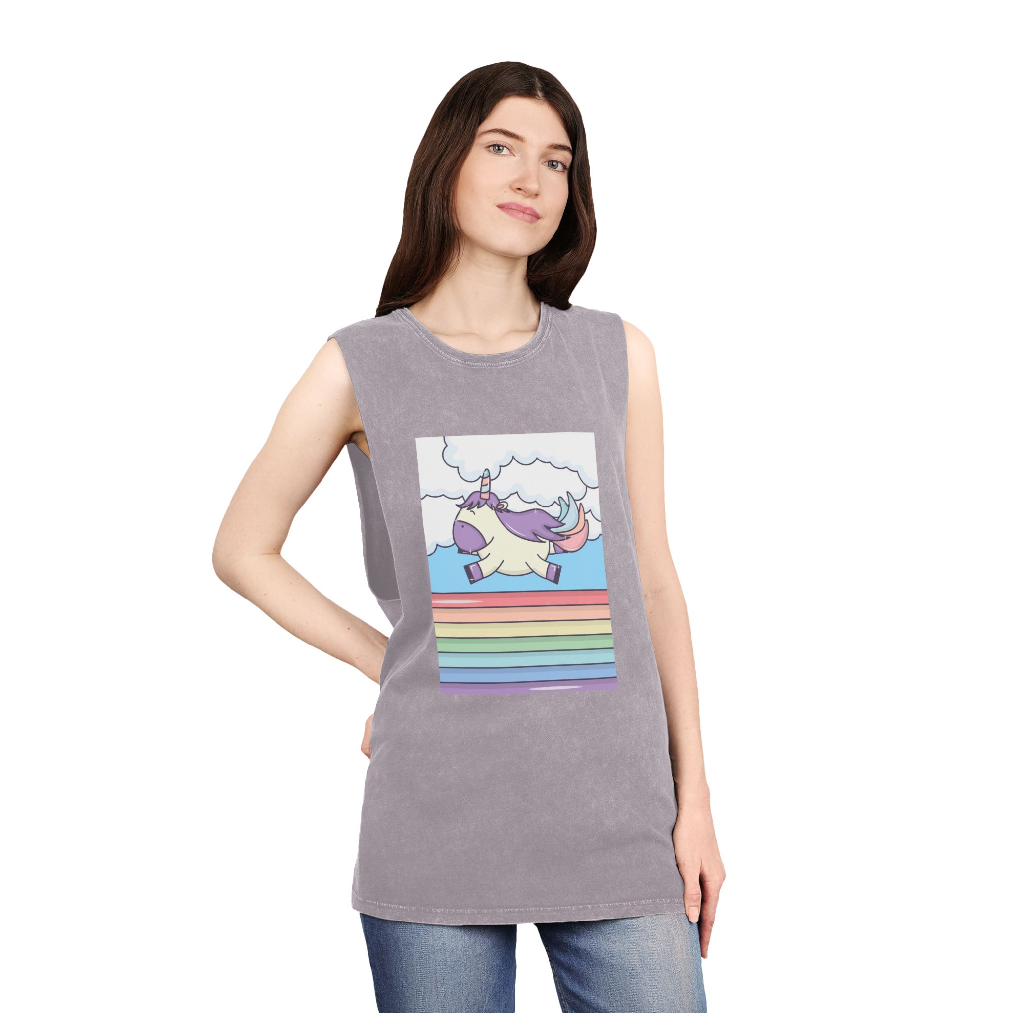 Unicorn V350 Unisex Stonewash Tank Top - Image 20