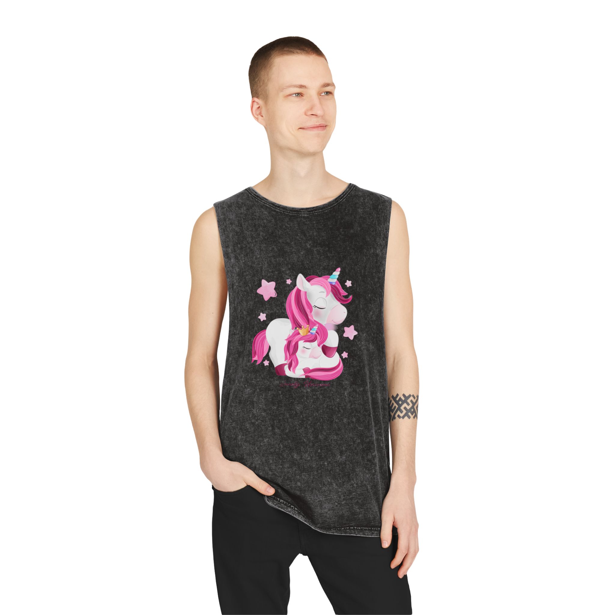 Unicorn V492 Unisex Stonewash Tank Top - Image 3