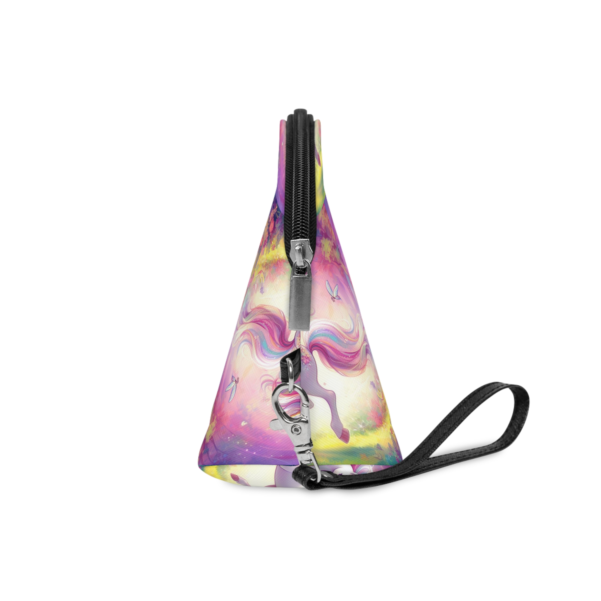 Beautiful Unicorn Running Magical Meadow Unicorn Background Images Whimsical Unicorn (2) Makeup Bag - Image 3