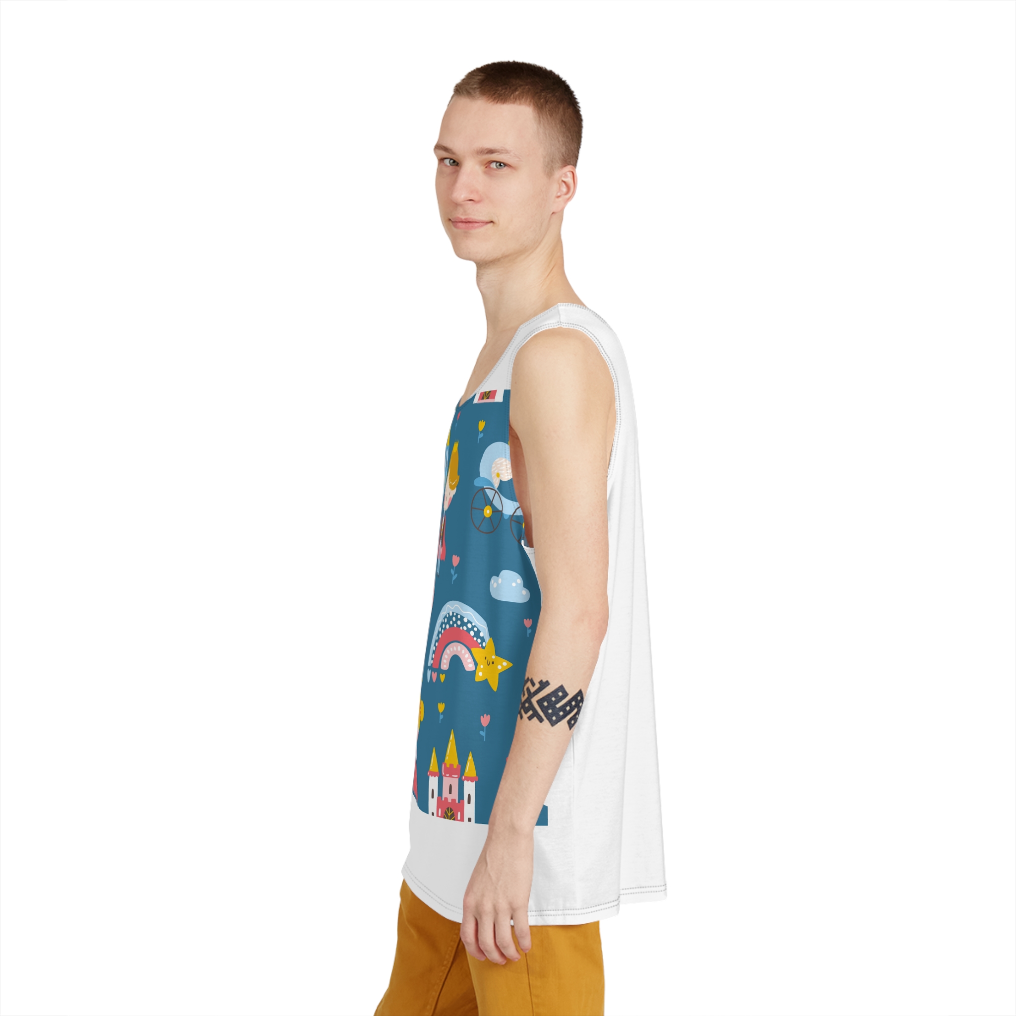 Unicorn V582 Mens Tank Aop