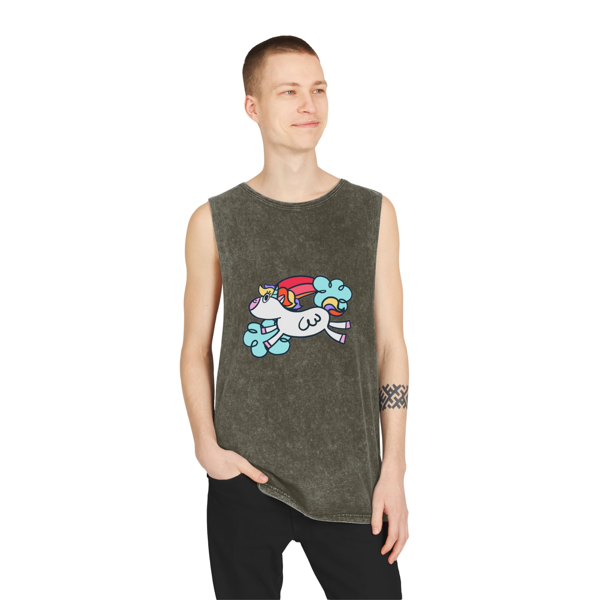 Unicorn V326 Unisex Stonewash Tank Top - Image 7