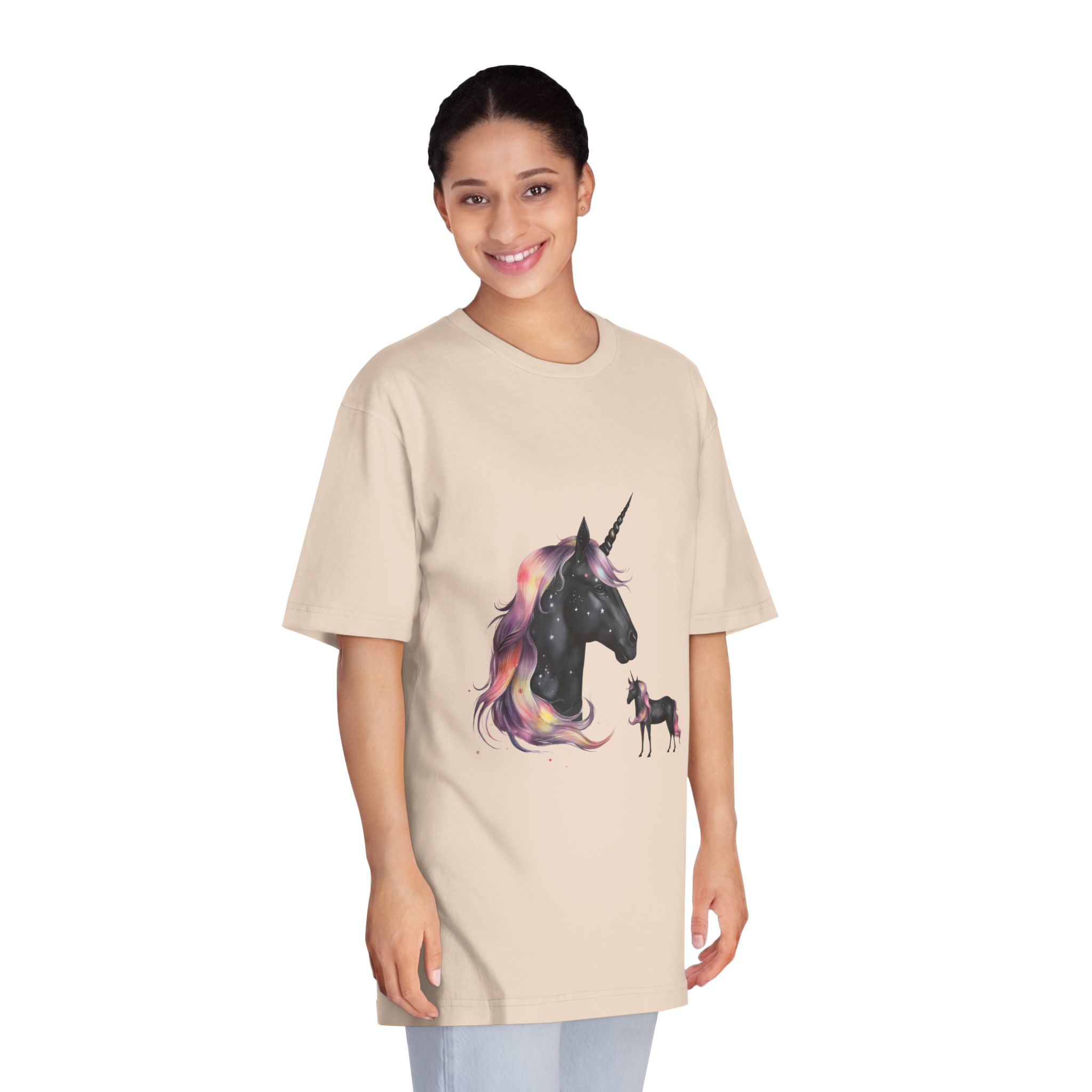 There Is Unicorn Star Sky Generative Ai Unisex Classic Crewneck T Shirt - Image 11