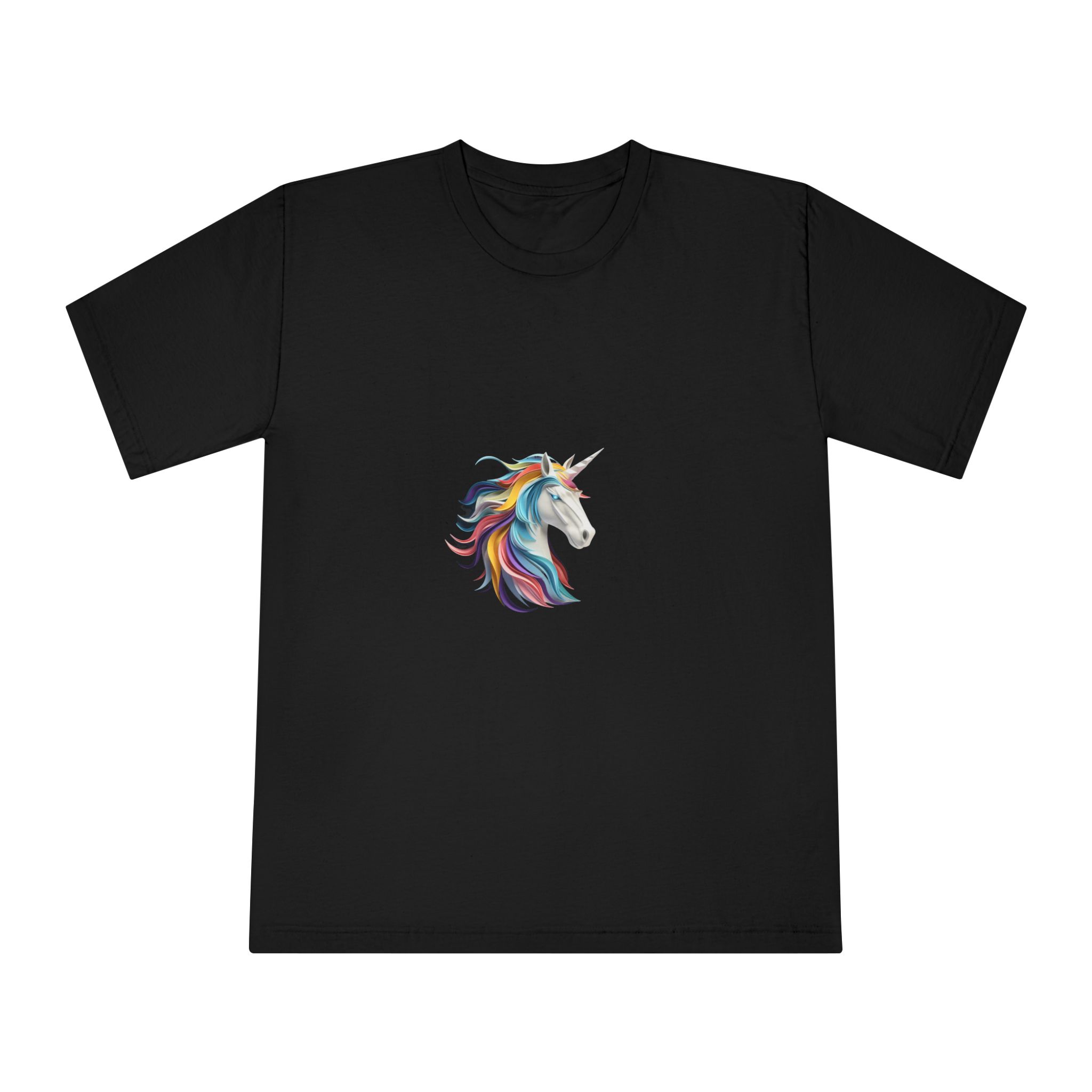 Mythical Unicorn Paper Style Fotor Bg Remover 202311048948 Unisex Classic Crewneck T Shirt - Image 5