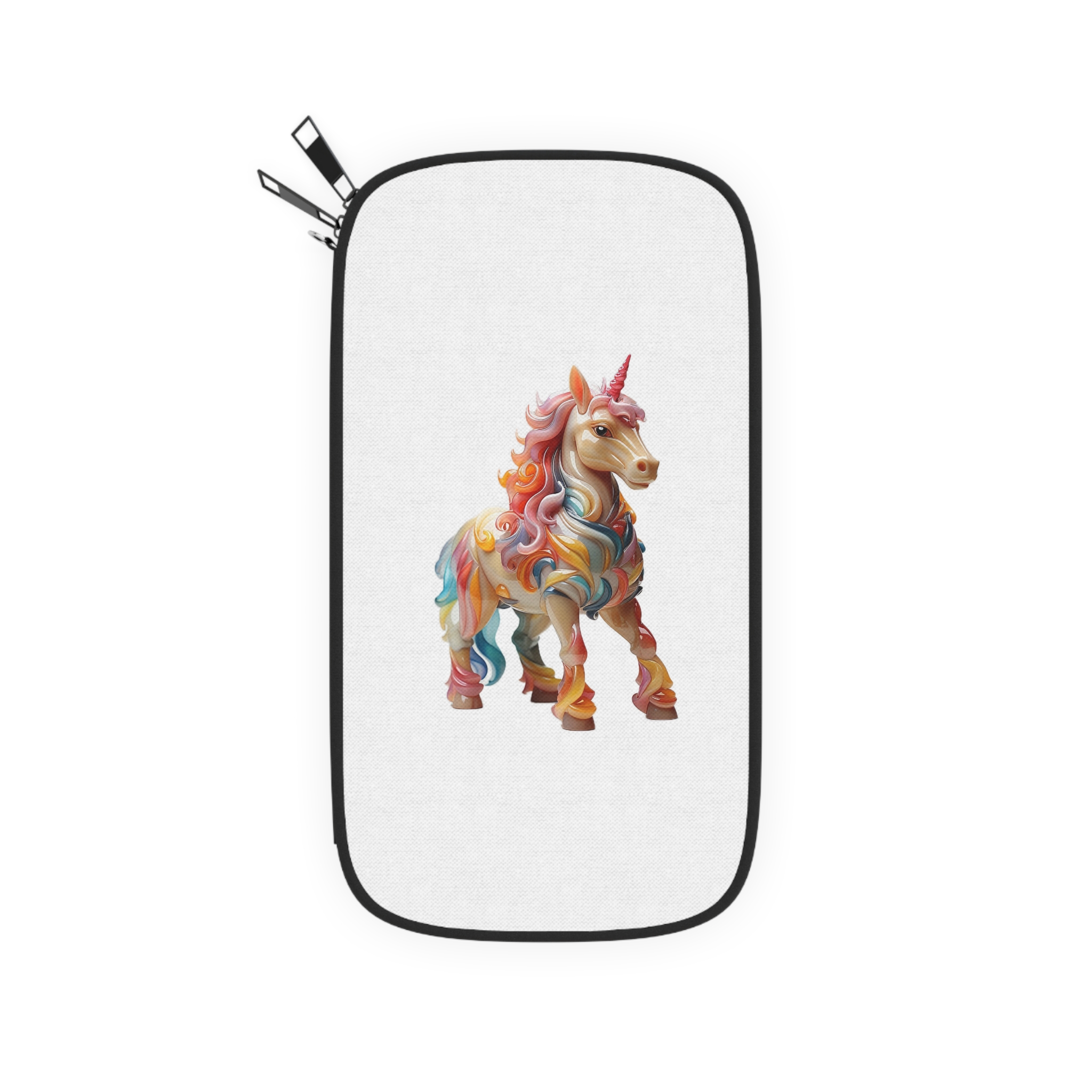 Colorful 3d Mythical Unicorn (1) Copy Passport Wallet - Image 2