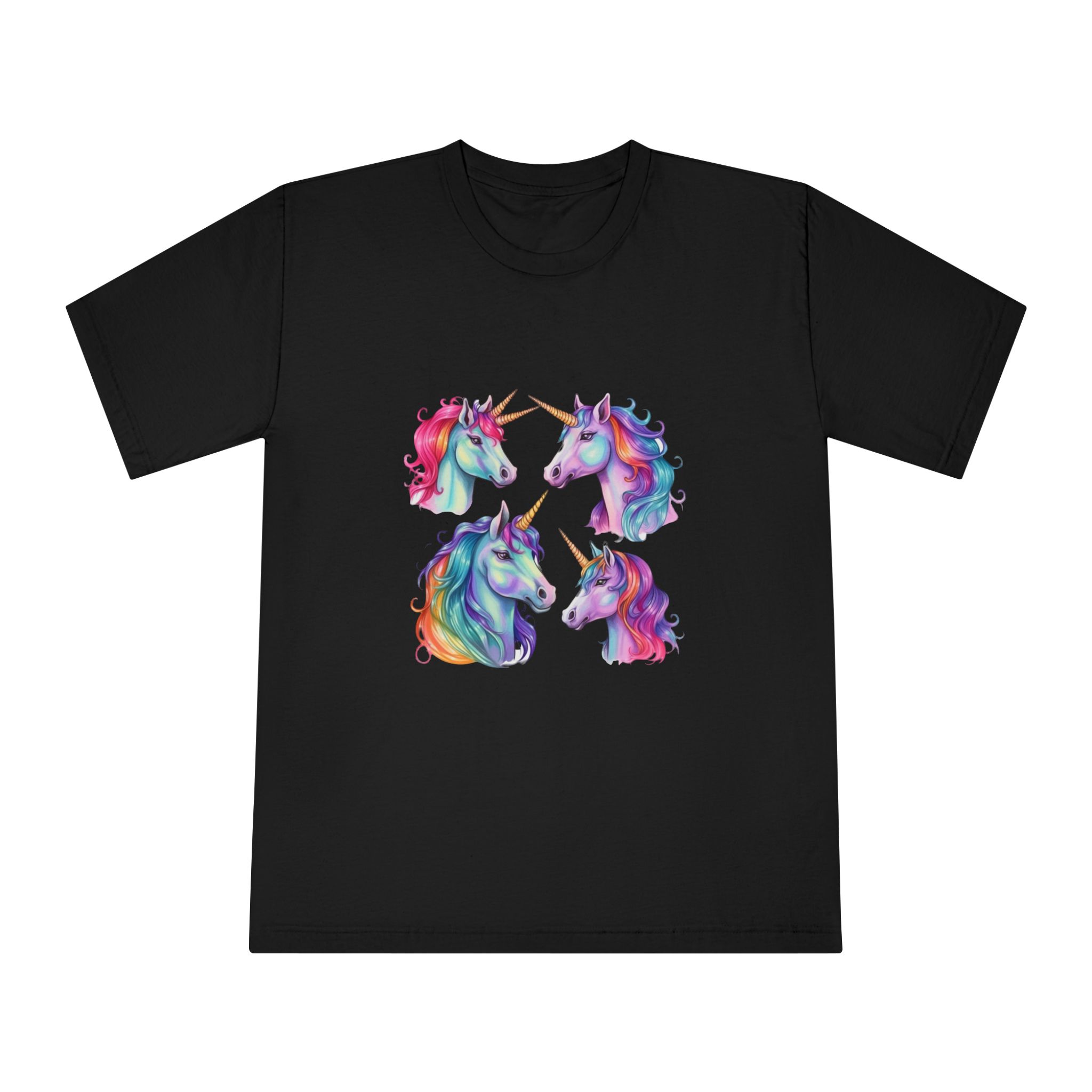 Unicorns 203 Unisex Classic Crewneck T Shirt - Image 5