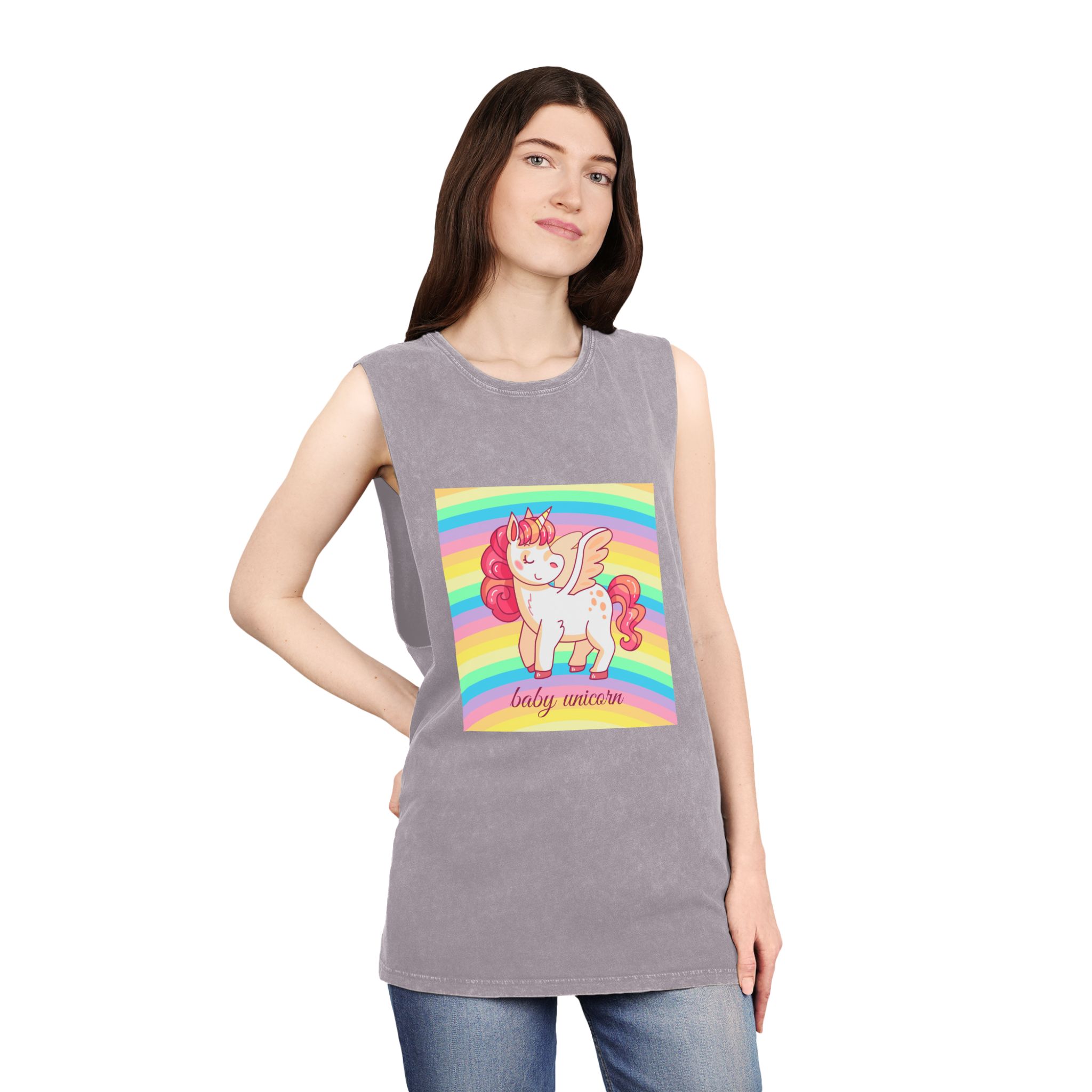 Unicorn V367 Unisex Stonewash Tank Top - Image 20