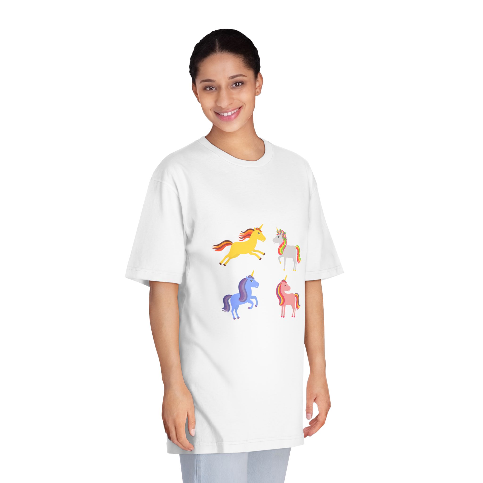 Unicorns 79 Unisex Classic Crewneck T Shirt - Image 3