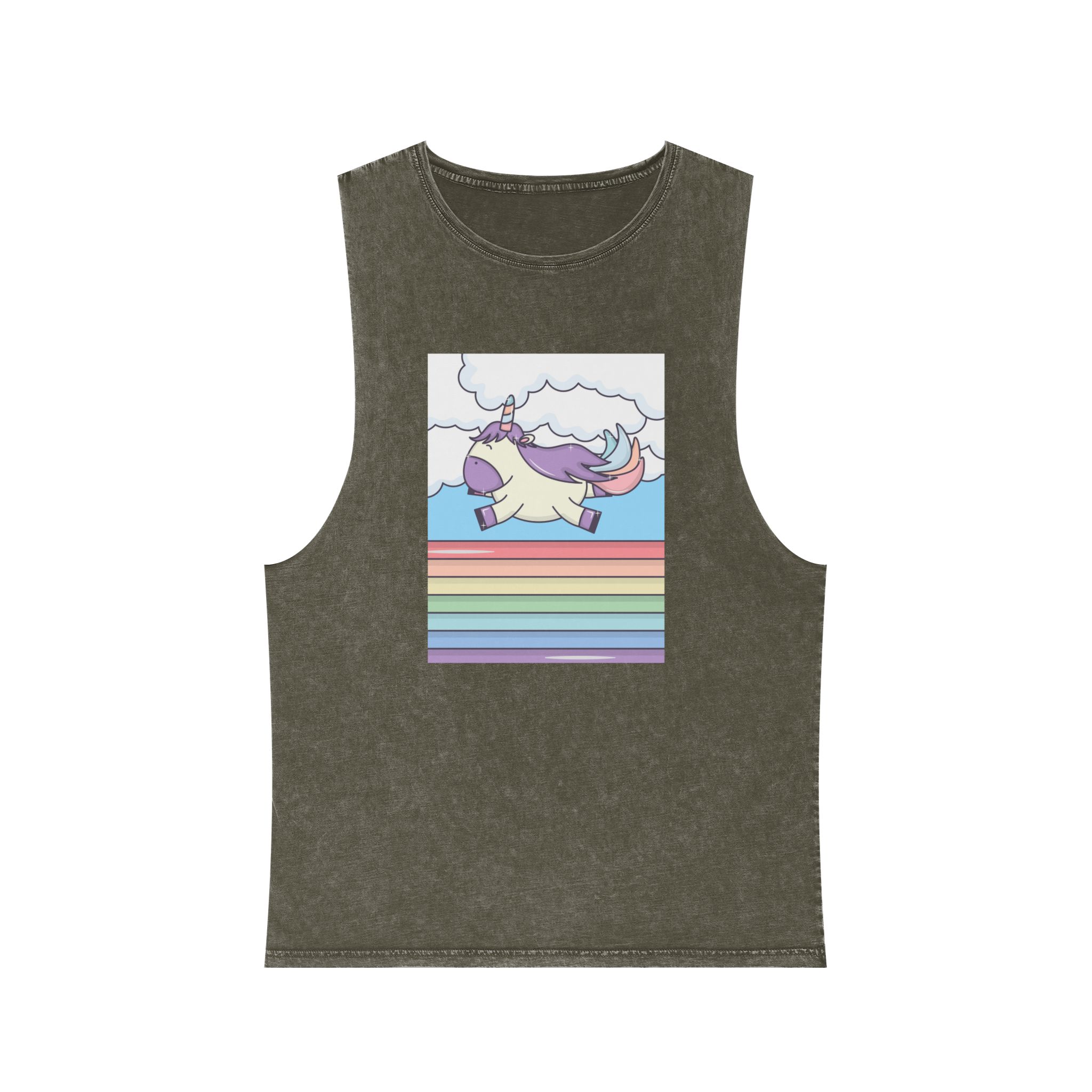Unicorn V350 Unisex Stonewash Tank Top - Image 5