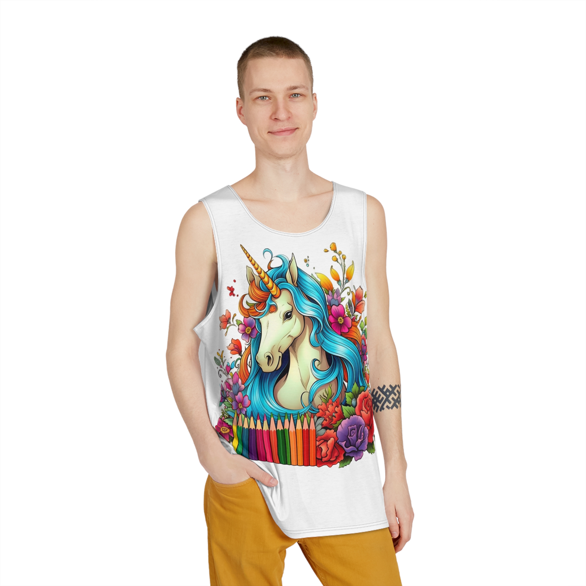 Unicorns 378 Mens Tank Aop - Image 3