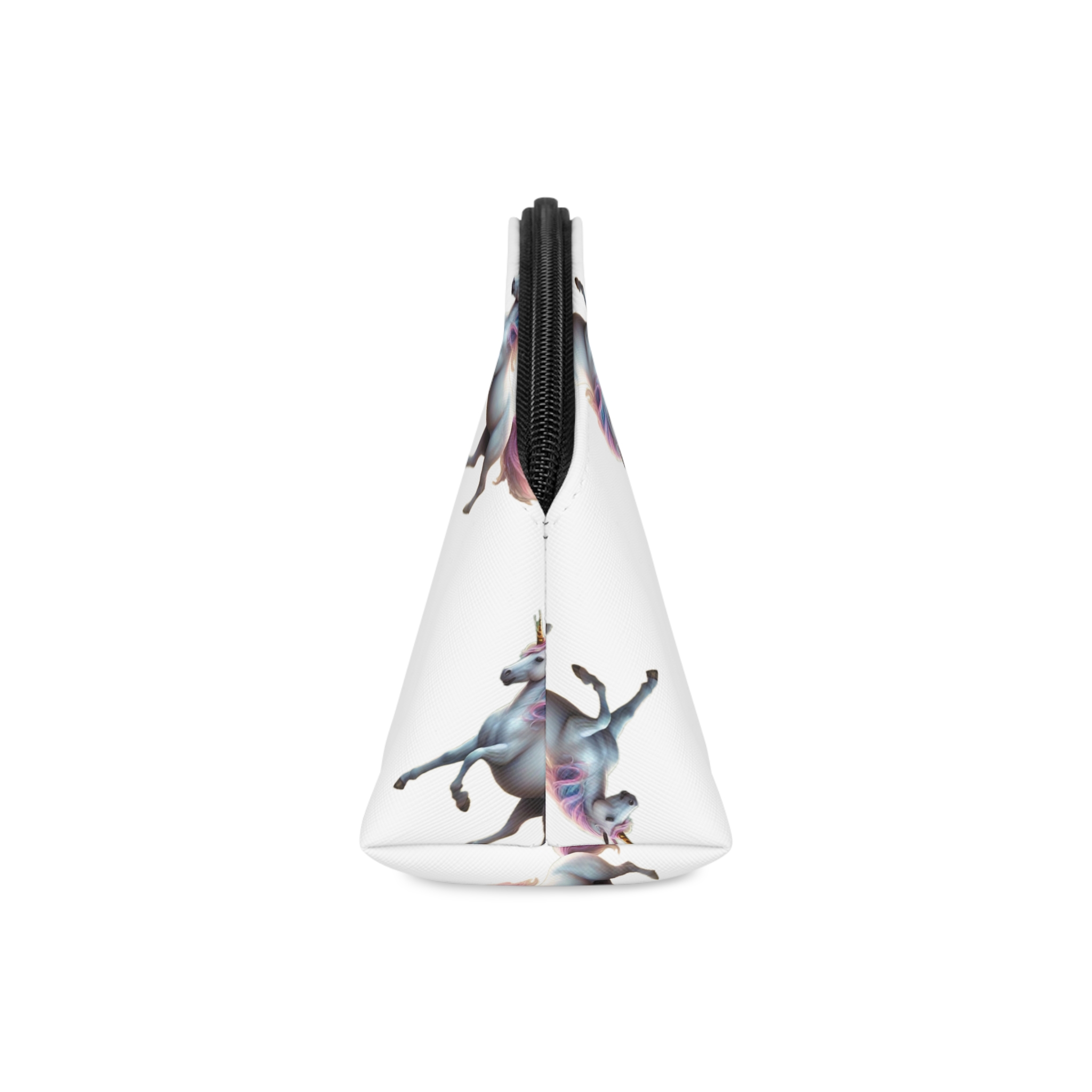 Beautiful Unicorn Running Magical Meadow Unicorn Background Images Whimsical Unicorn (8) Makeup Bag - Image 4
