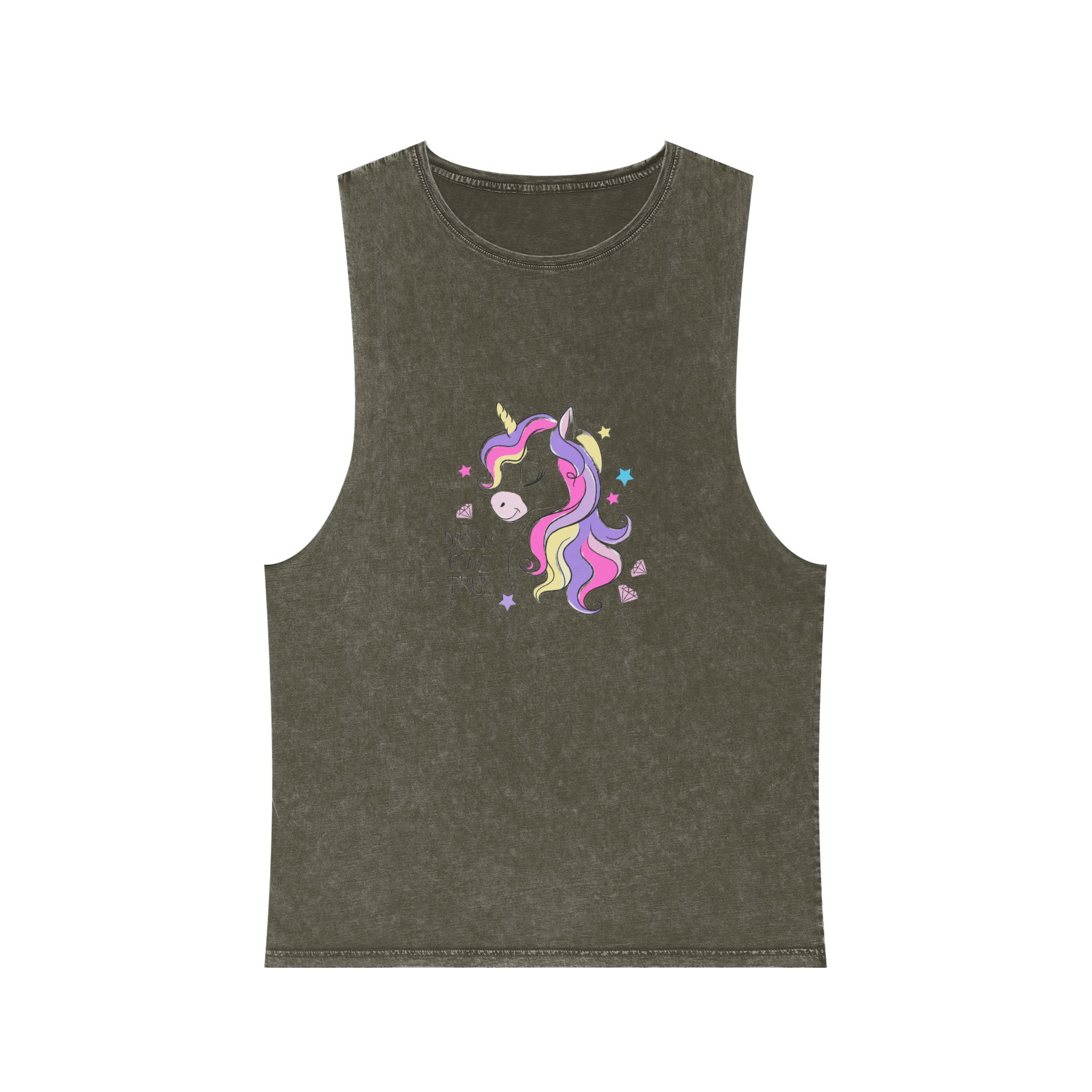 Dream Come True Copia Unisex Stonewash Tank Top - Image 5