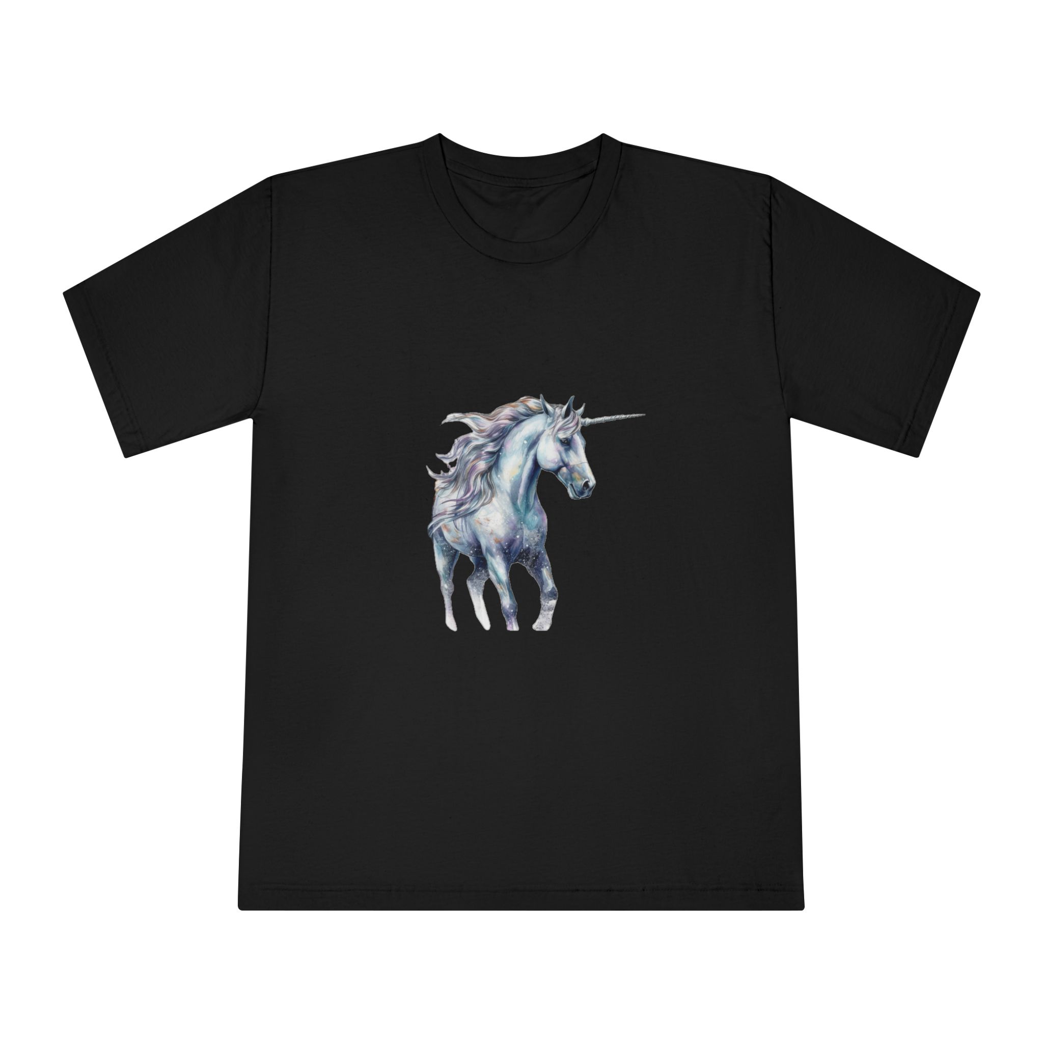Painting Unicorn With Long Mane Long Mane Generative Ai Unisex Classic Crewneck T Shirt - Image 5