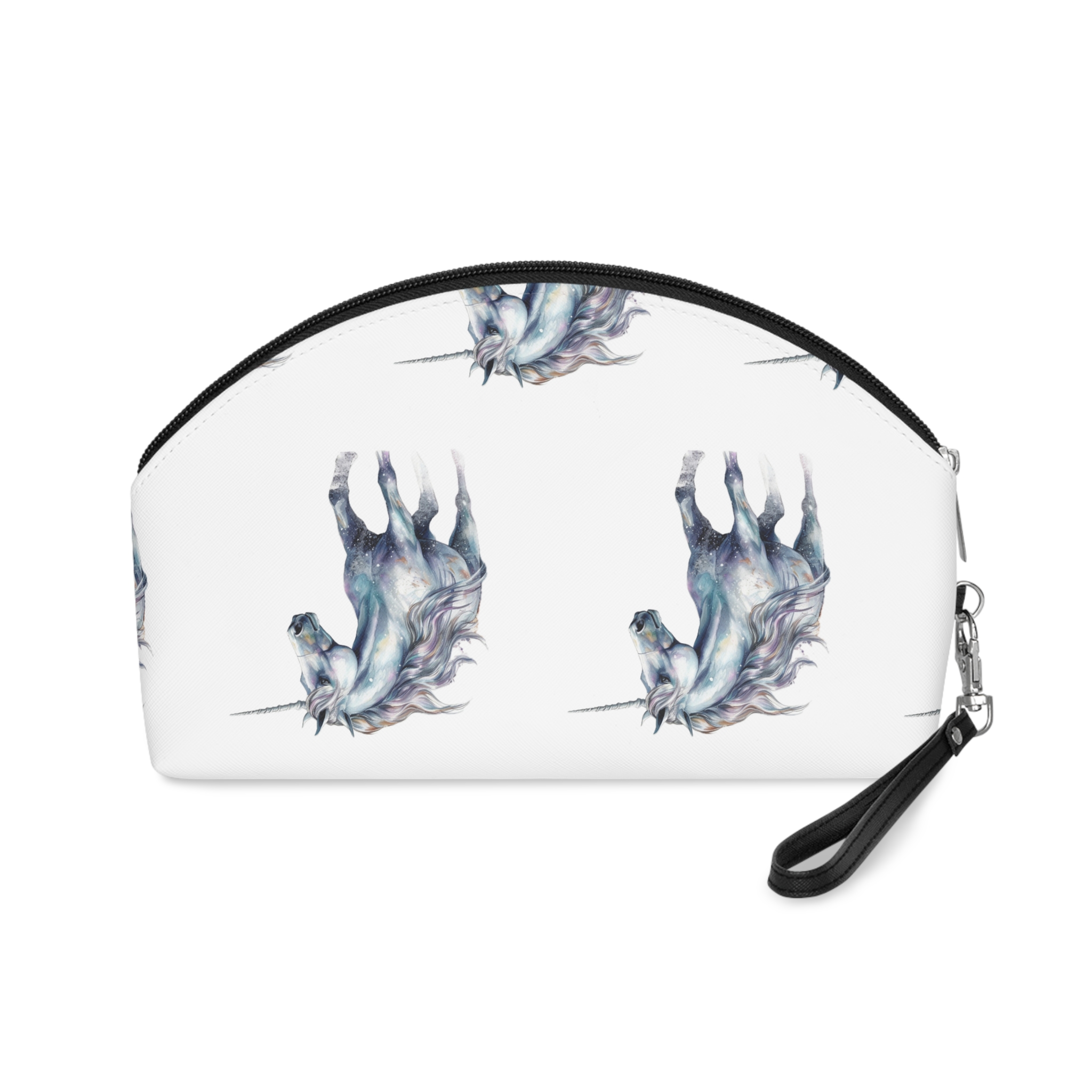 Painting Unicorn With Long Mane Long Mane Generative Ai Makeup Bag - Image 2