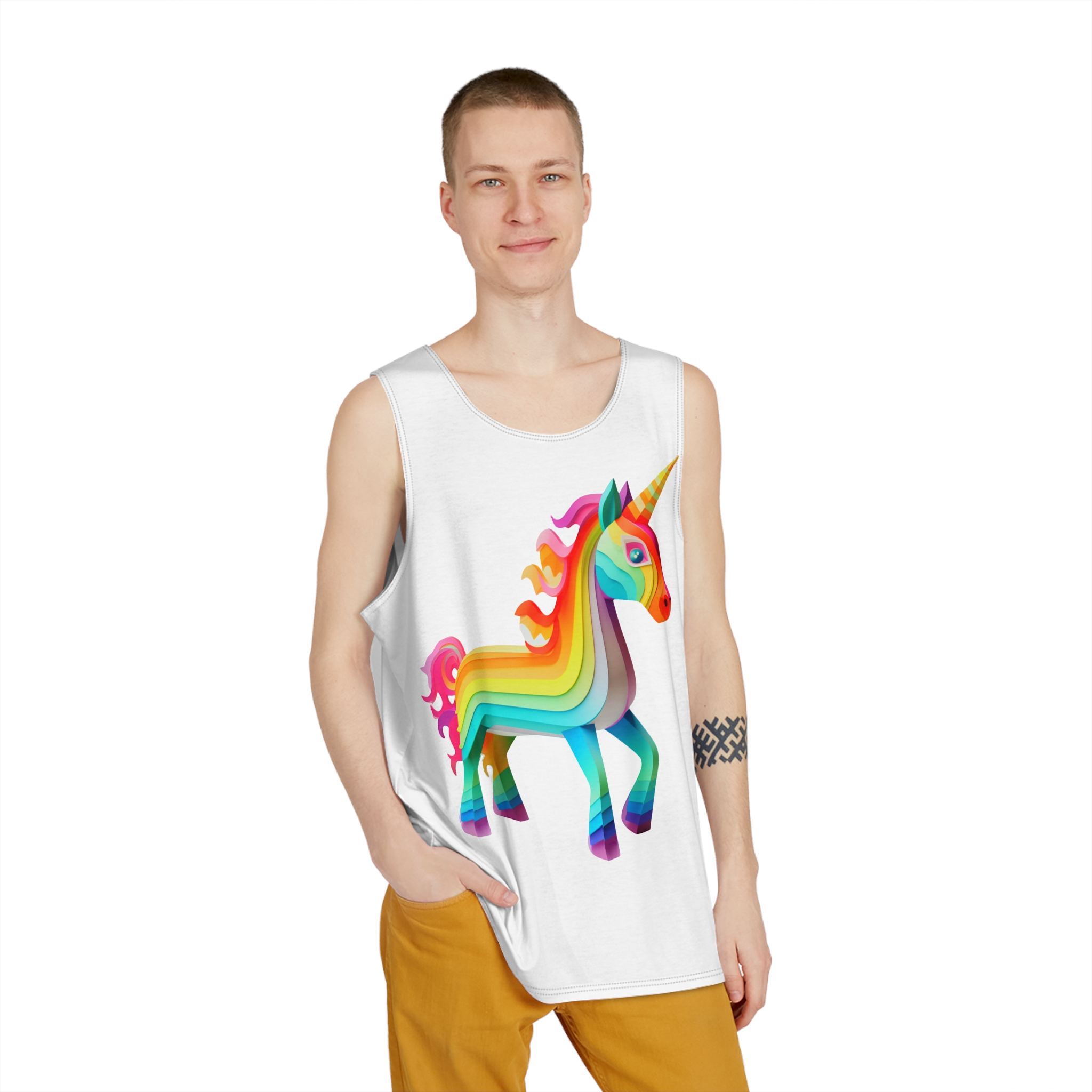 Unicorns 373 Mens Tank Aop - Image 3