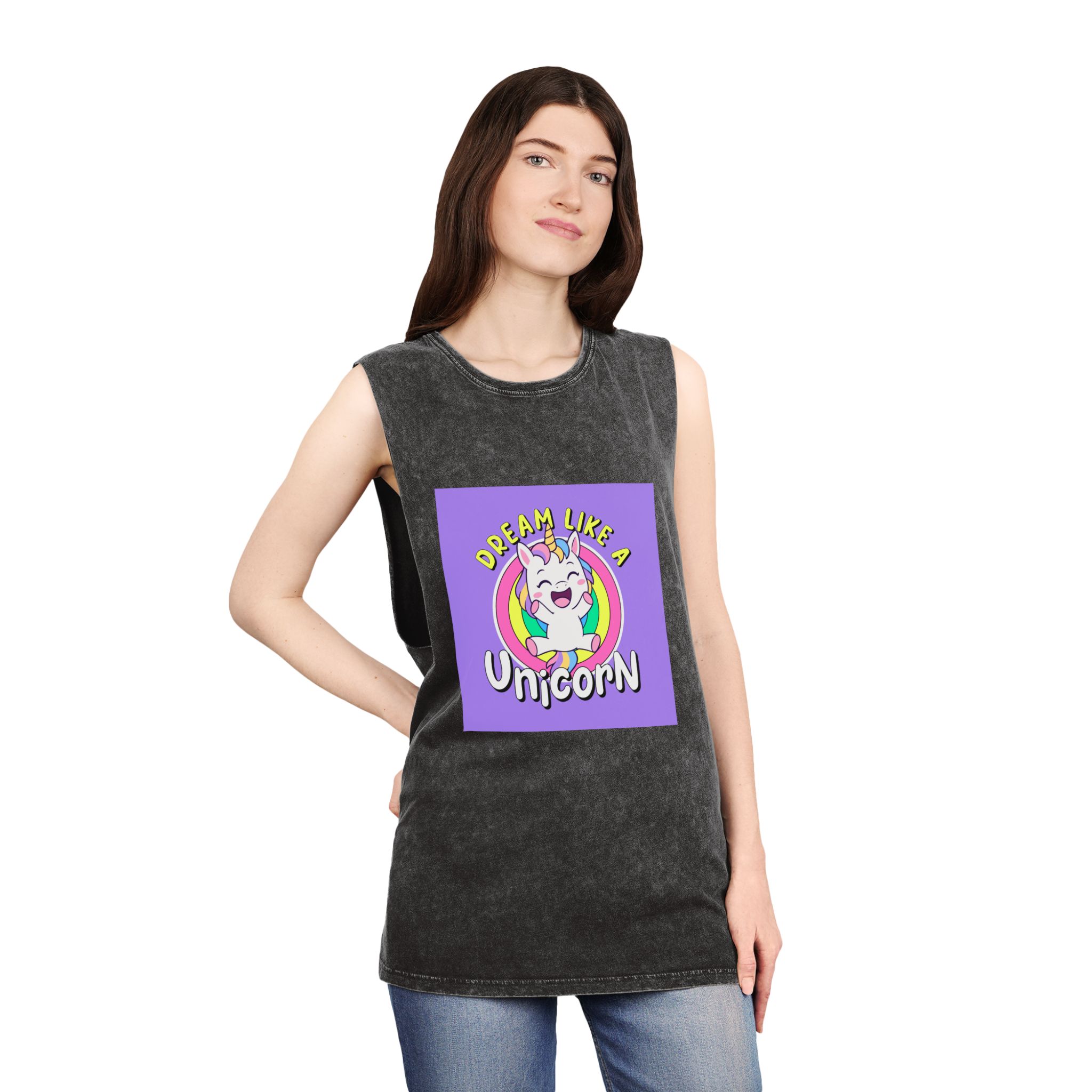 Original Design BDF5C4 Unisex Stonewash Tank Top - Image 4