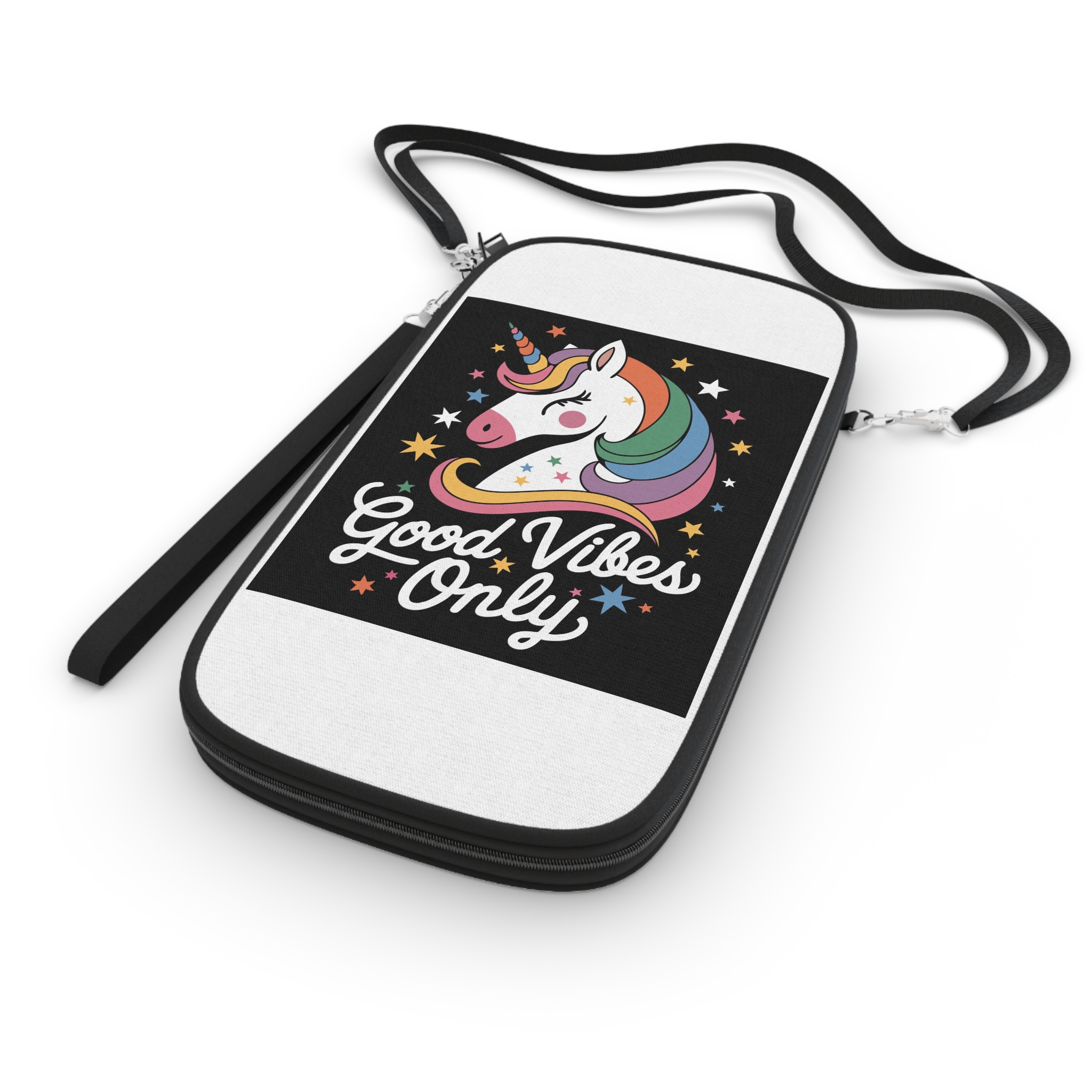 Good Vibes Only T Shirt Design Passport Wallet - Image 3