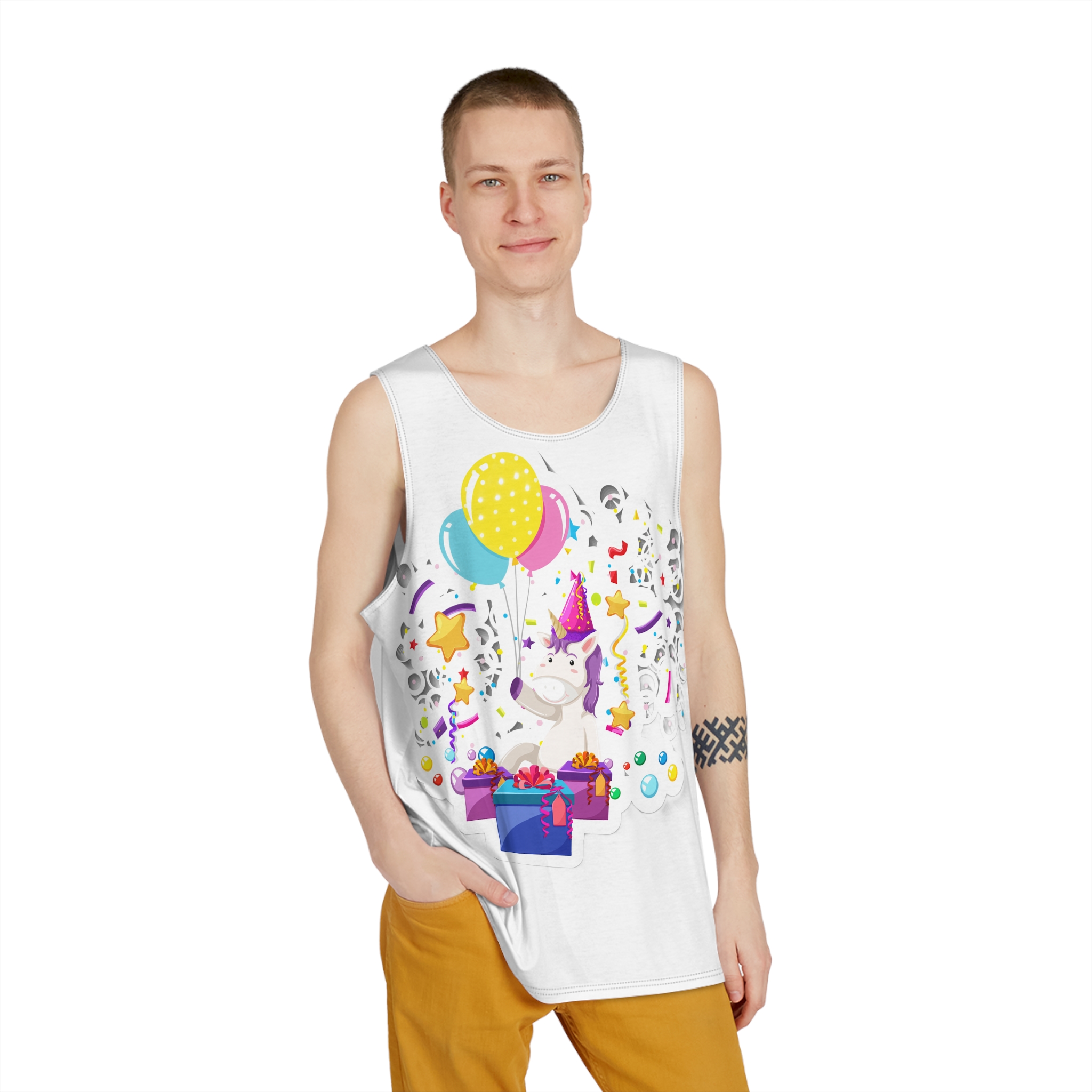 Unicorn V633 Mens Tank Aop - Image 3